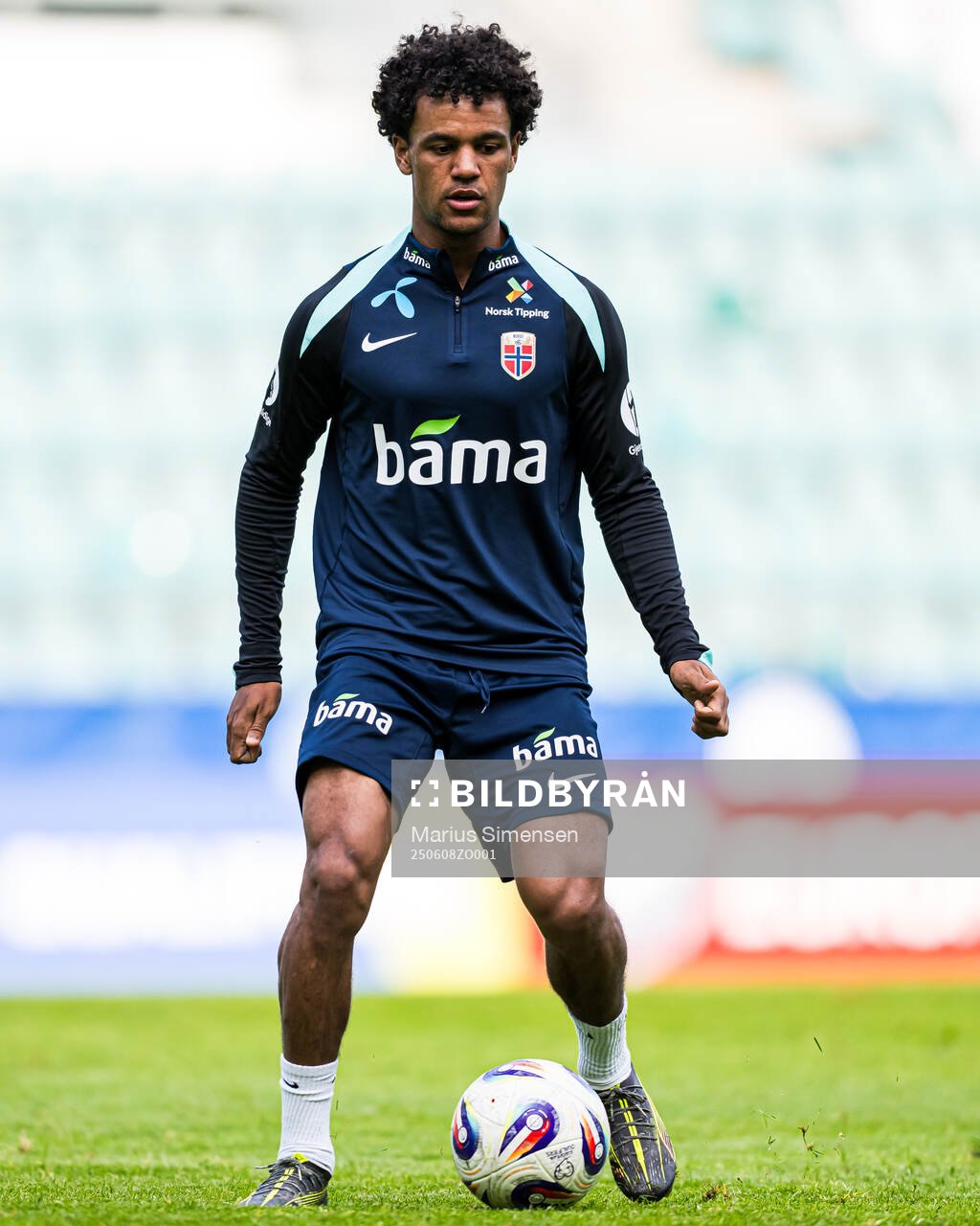 Oscar Bobb of the Norwegian national football team