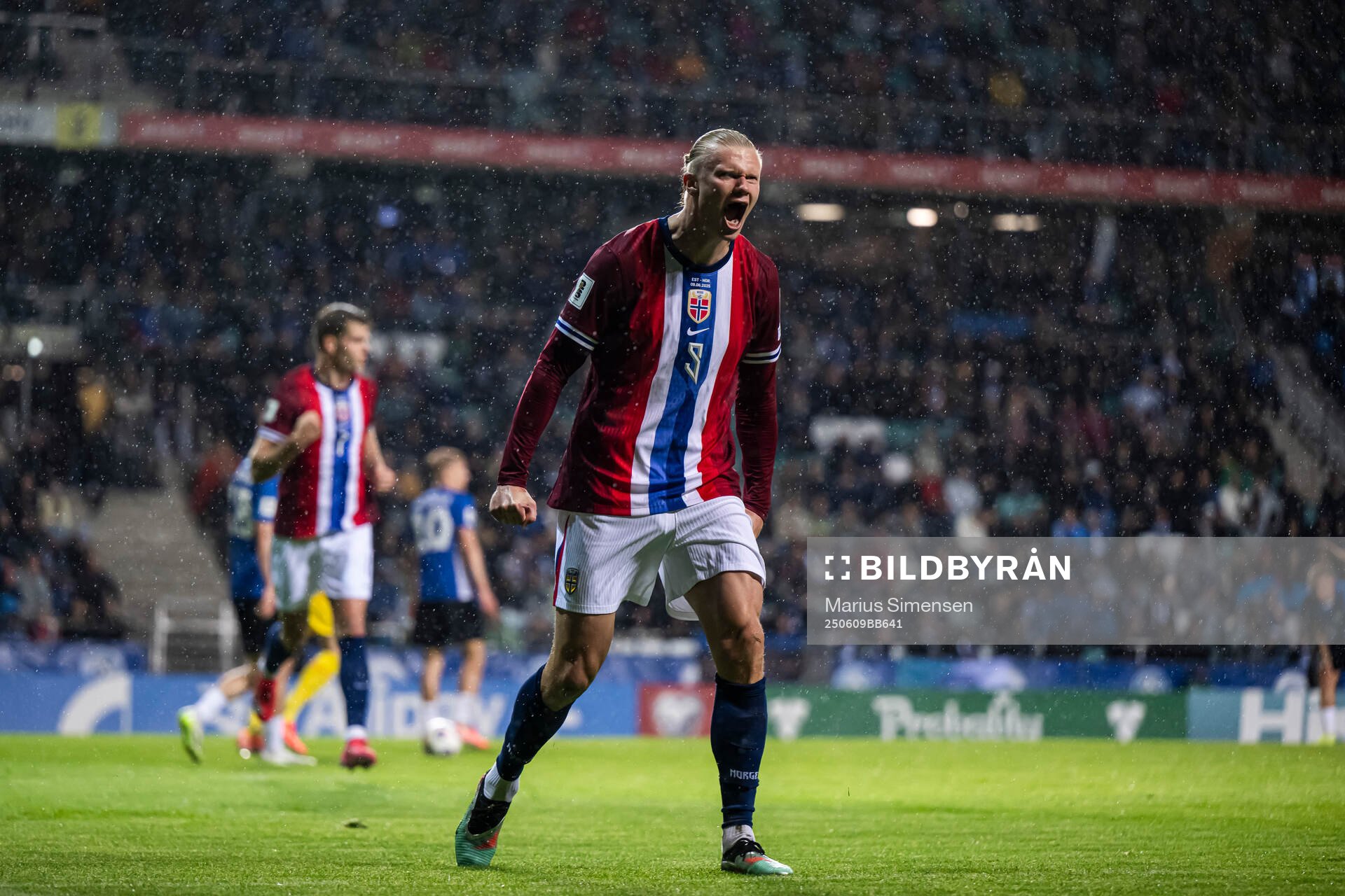 Erling Braut Haaland of Norway celebrates