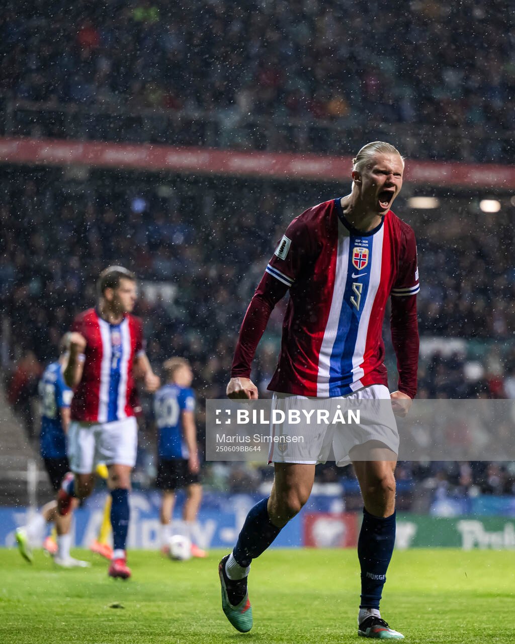 Erling Braut Haaland of Norway celebrates