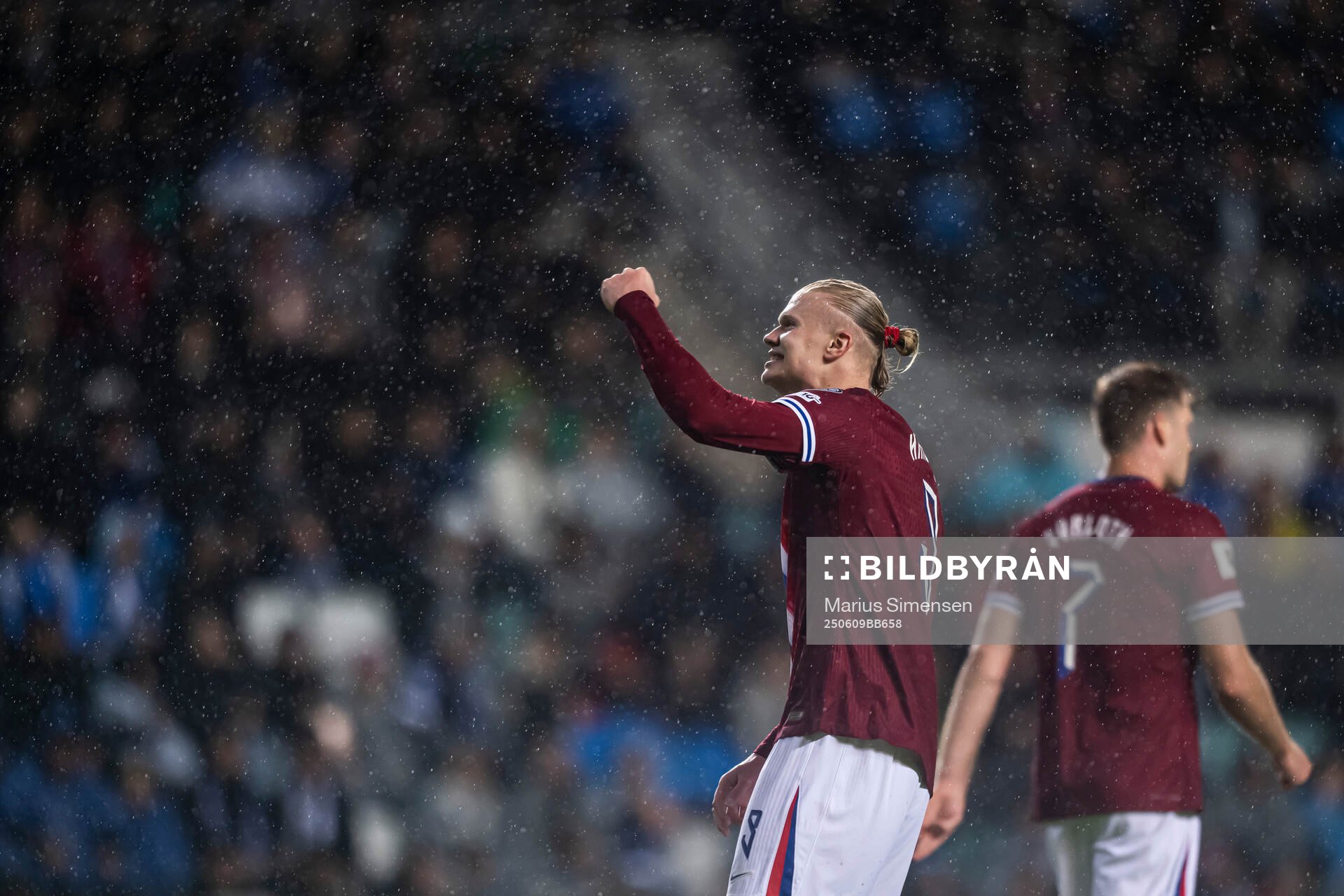 Erling Braut Haaland of Norway celebrates