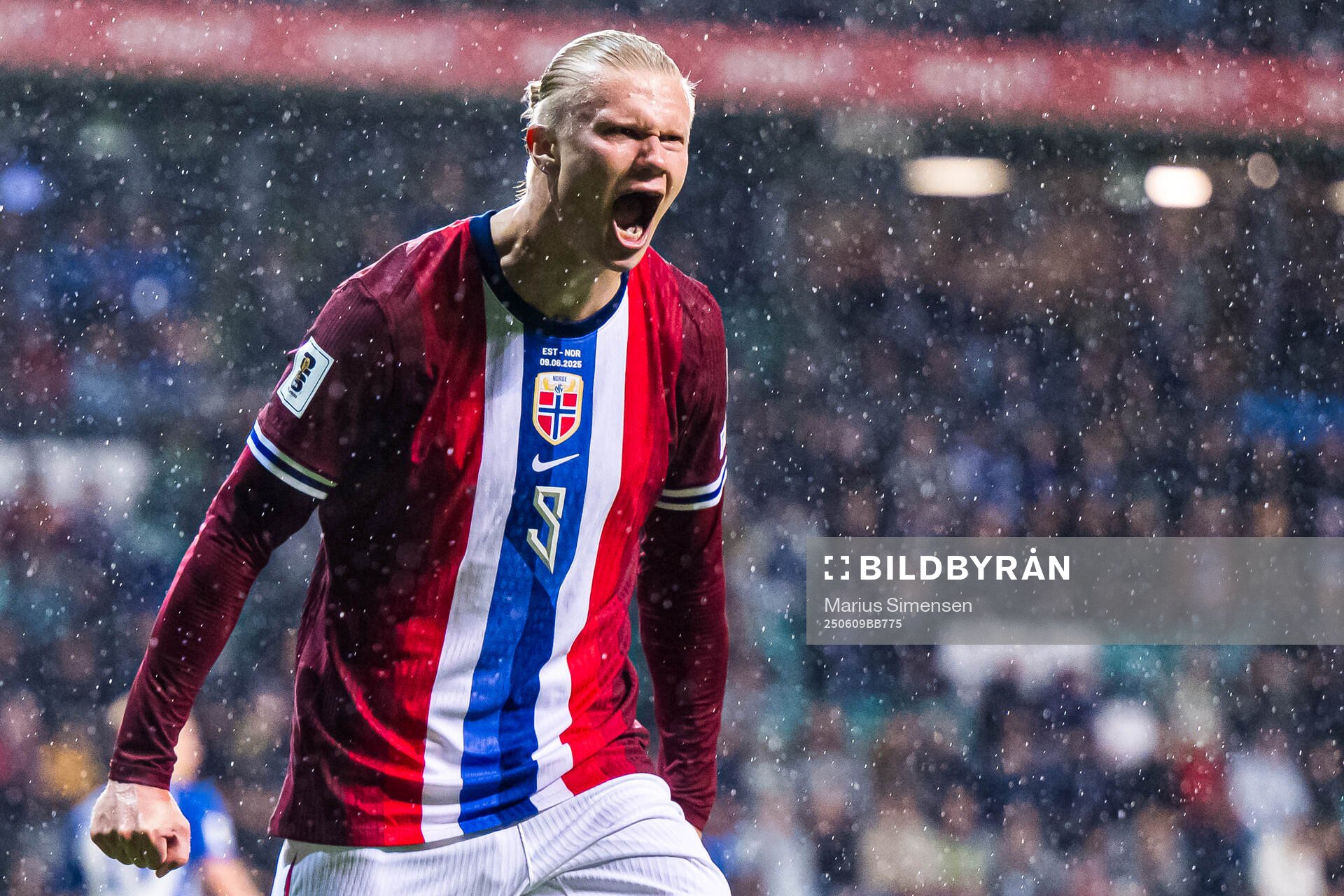 Erling Braut Haaland of Norway celebrates