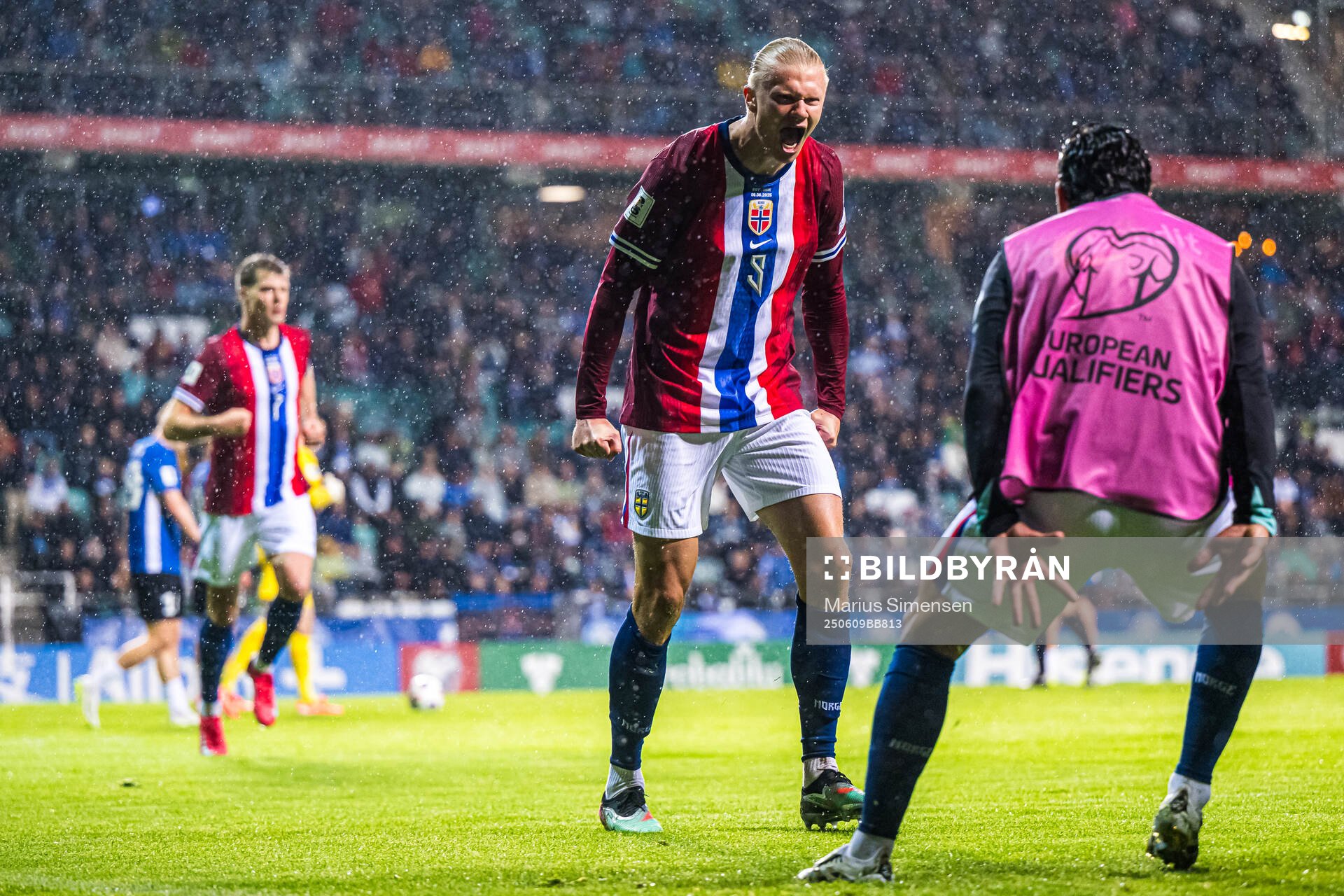 Erling Braut Haaland of Norway celebrates