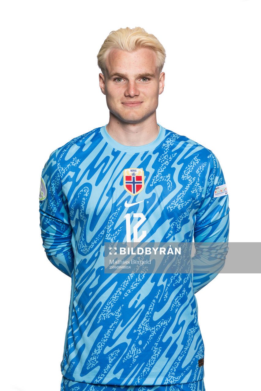 Goalkeeper Magnus Stær-Jensen of the Norwegian under-19