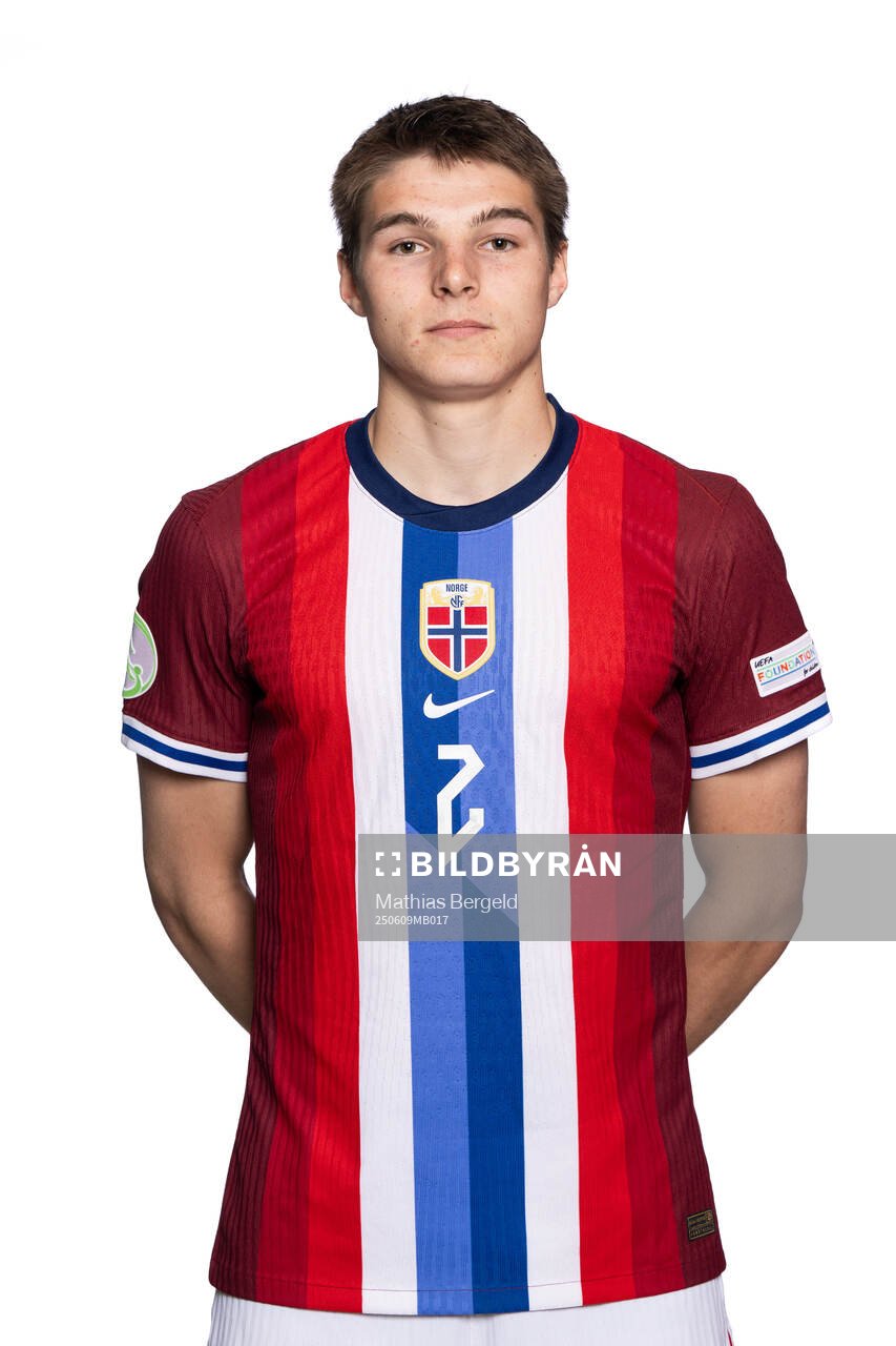 Luca Høyland of the Norwegian under-19 national football