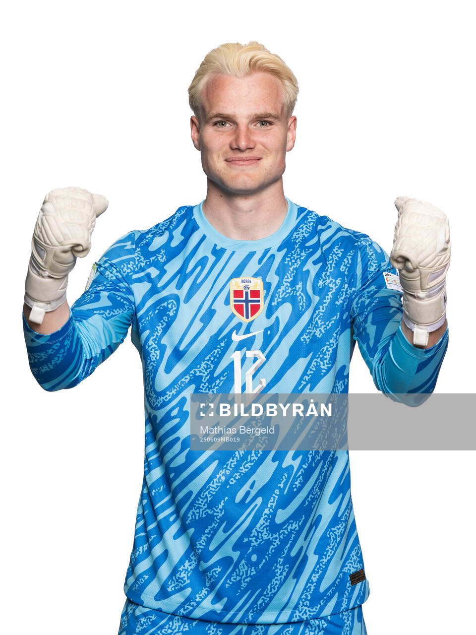 Goalkeeper Magnus Stær-Jensen of the Norwegian under-19