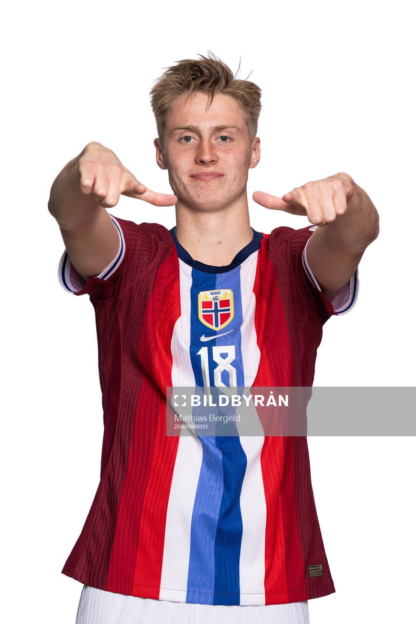 Lars Remmem of the Norwegian under-19 national football