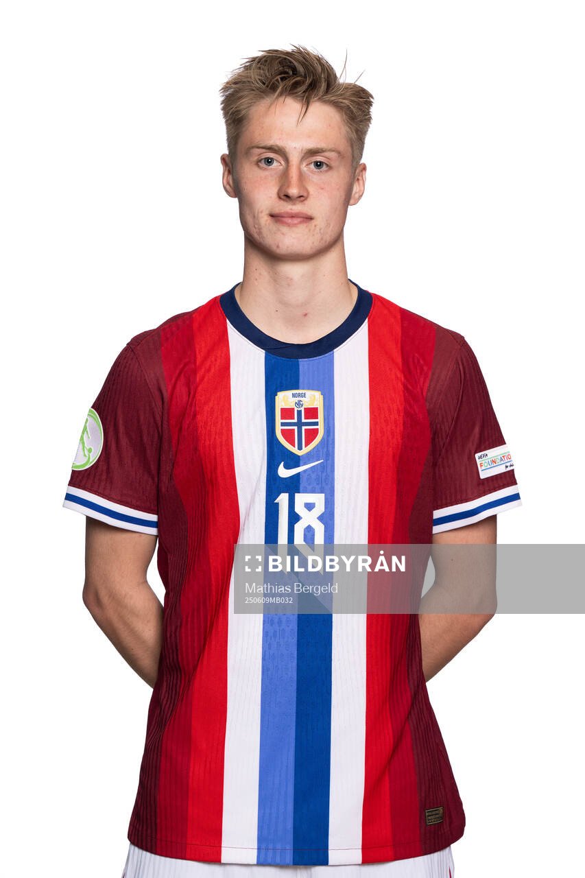 Lars Remmem of the Norwegian under-19 national football