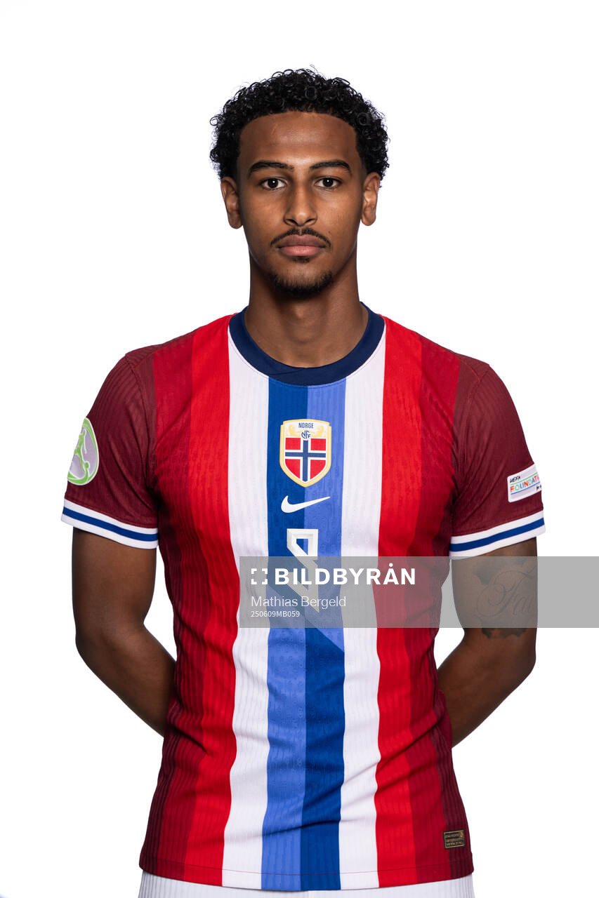 Faniel Tewelde of the Norwegian under-19 national football