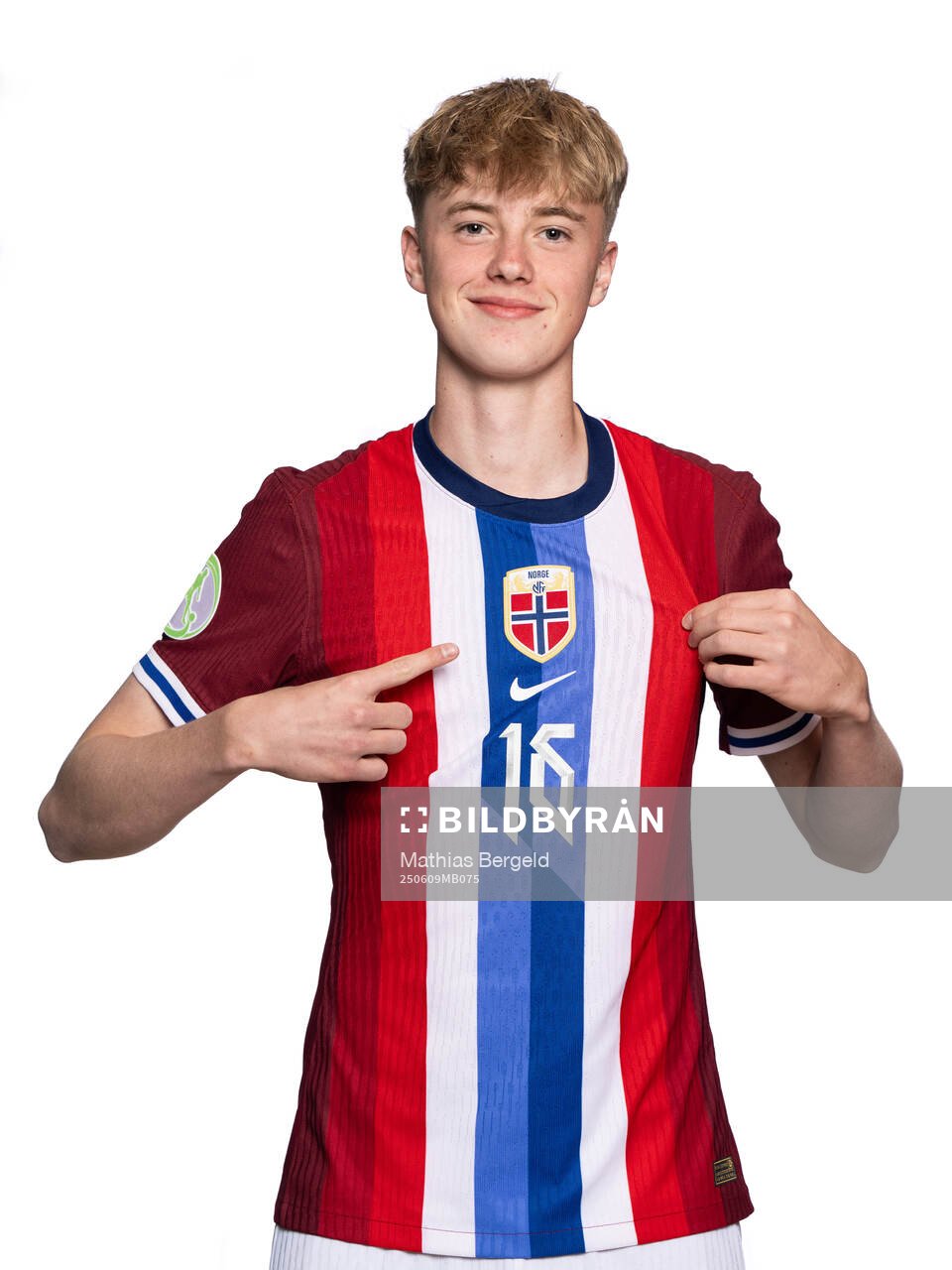 Niklas Kemp Fuglestad of the Norwegian under-19 national