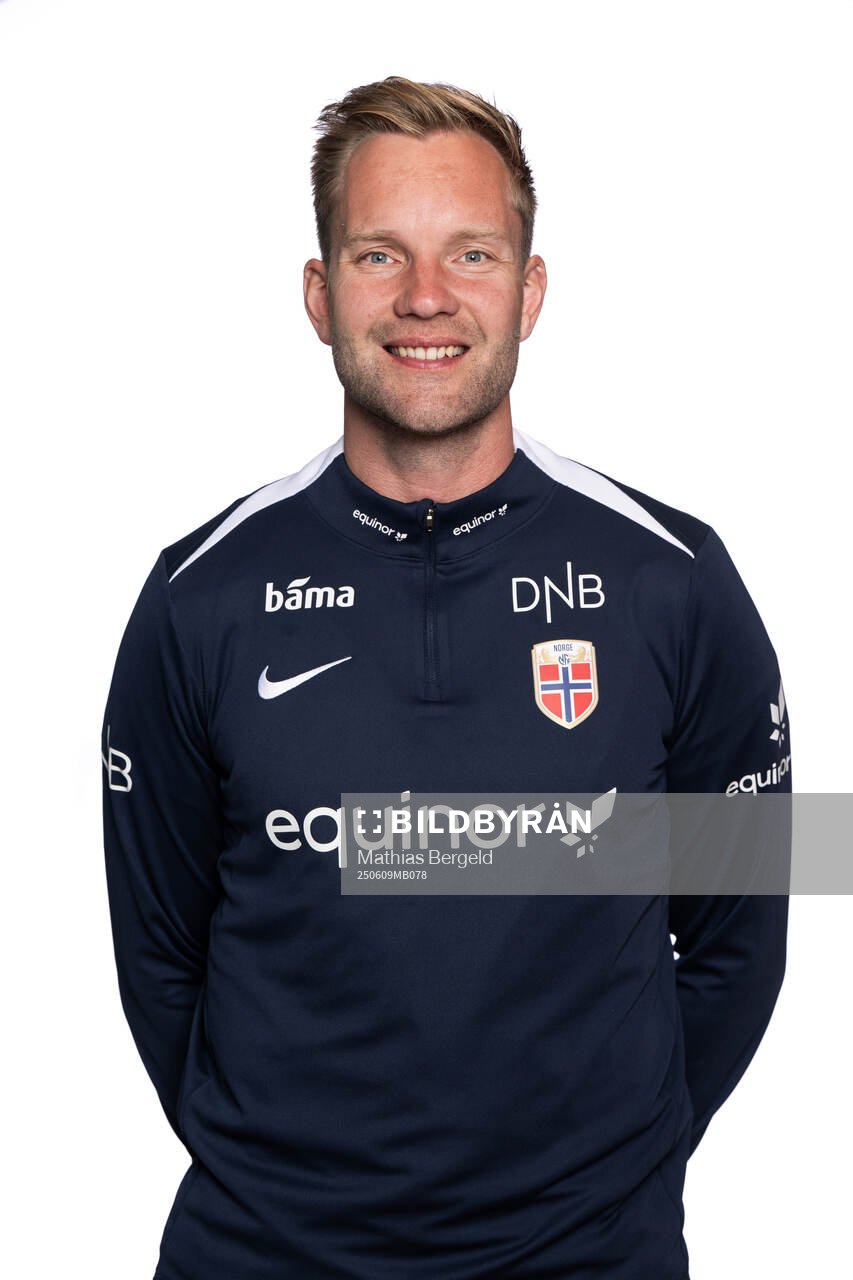 Goalkeeper coach Mats Mørch of the Norwegian under-19