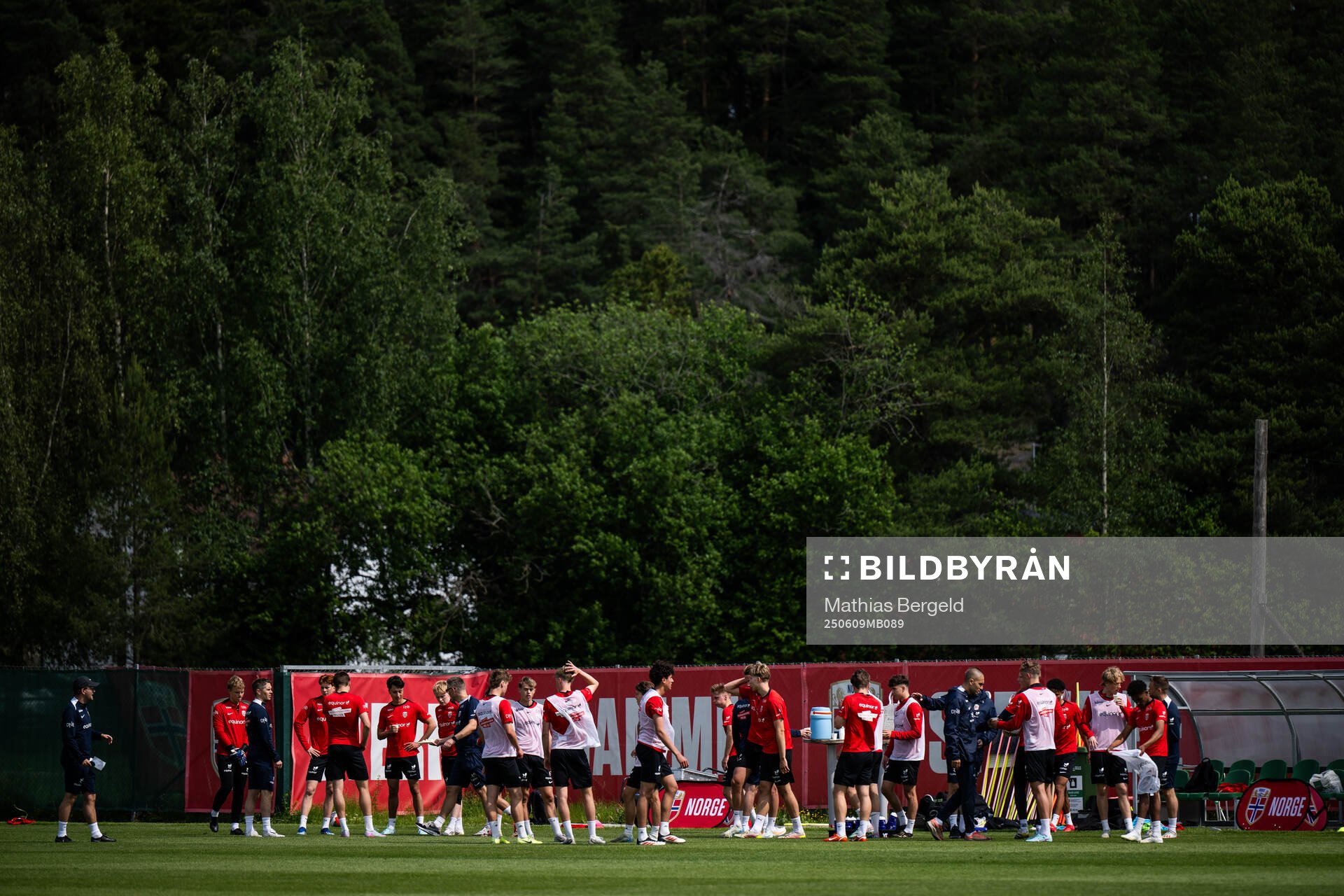 Players of the Norwegian under-19 national football team