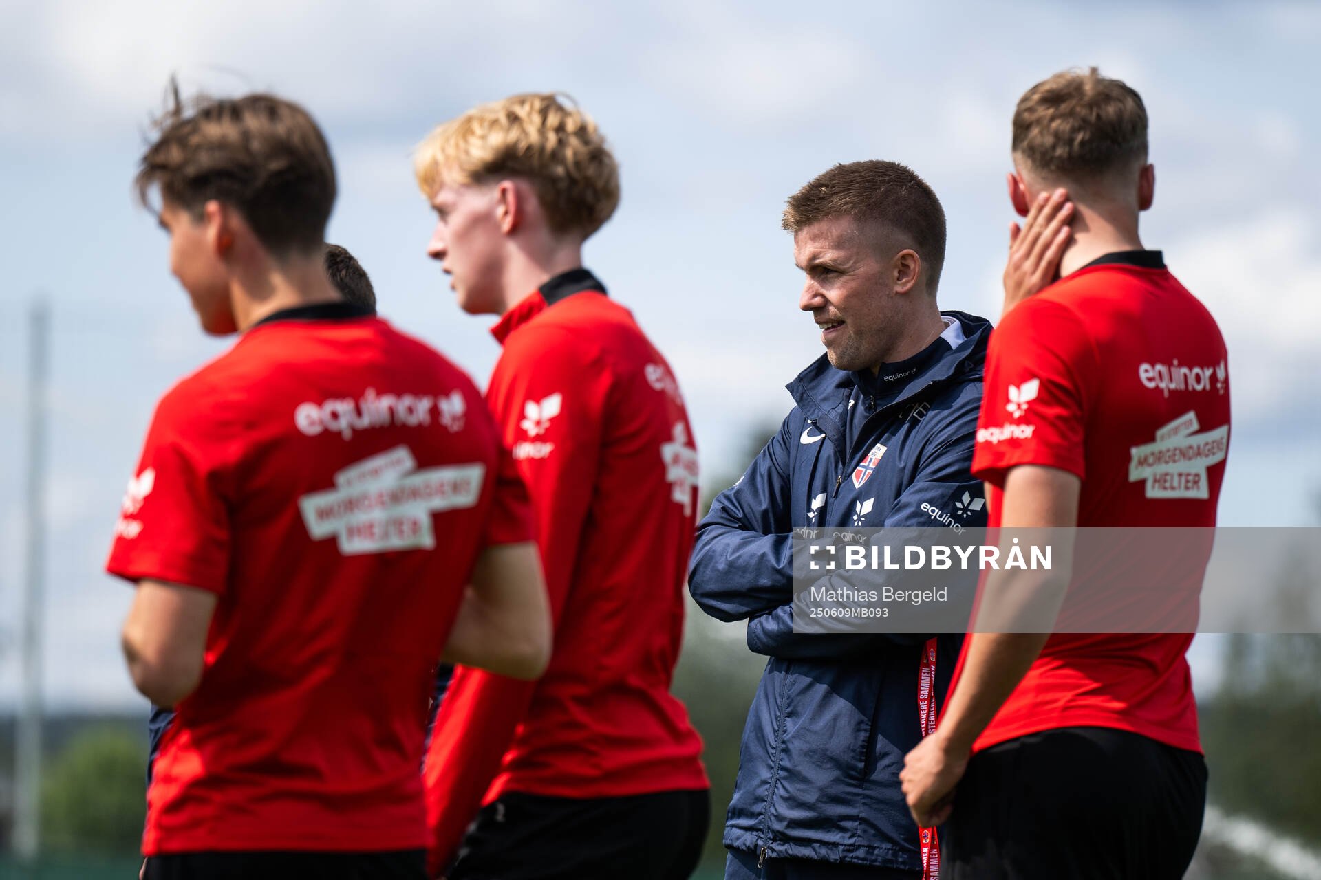 Head coach Even Sel of the Norwegian under-19 national