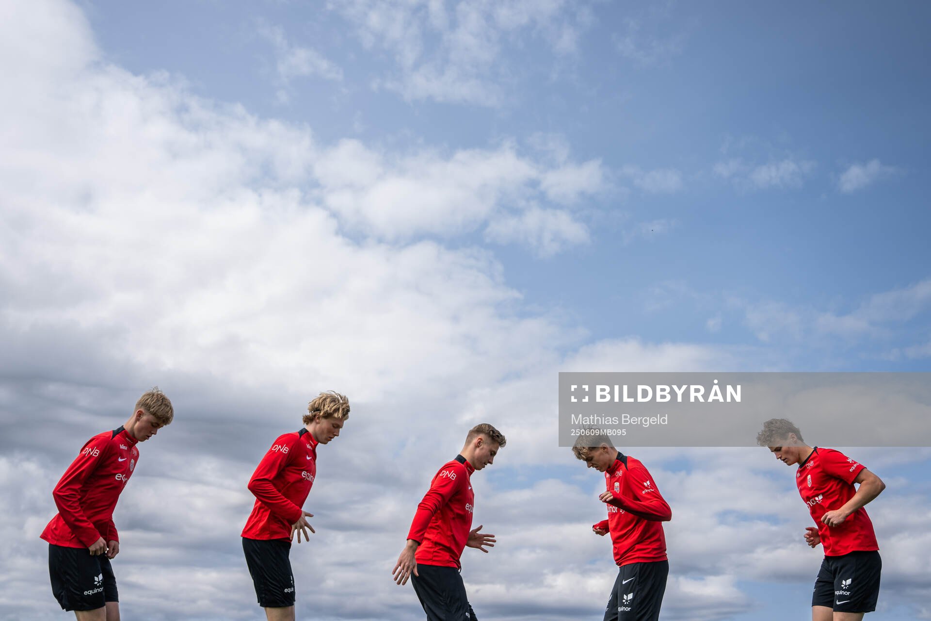 Players of the Norwegian under-19 national football team