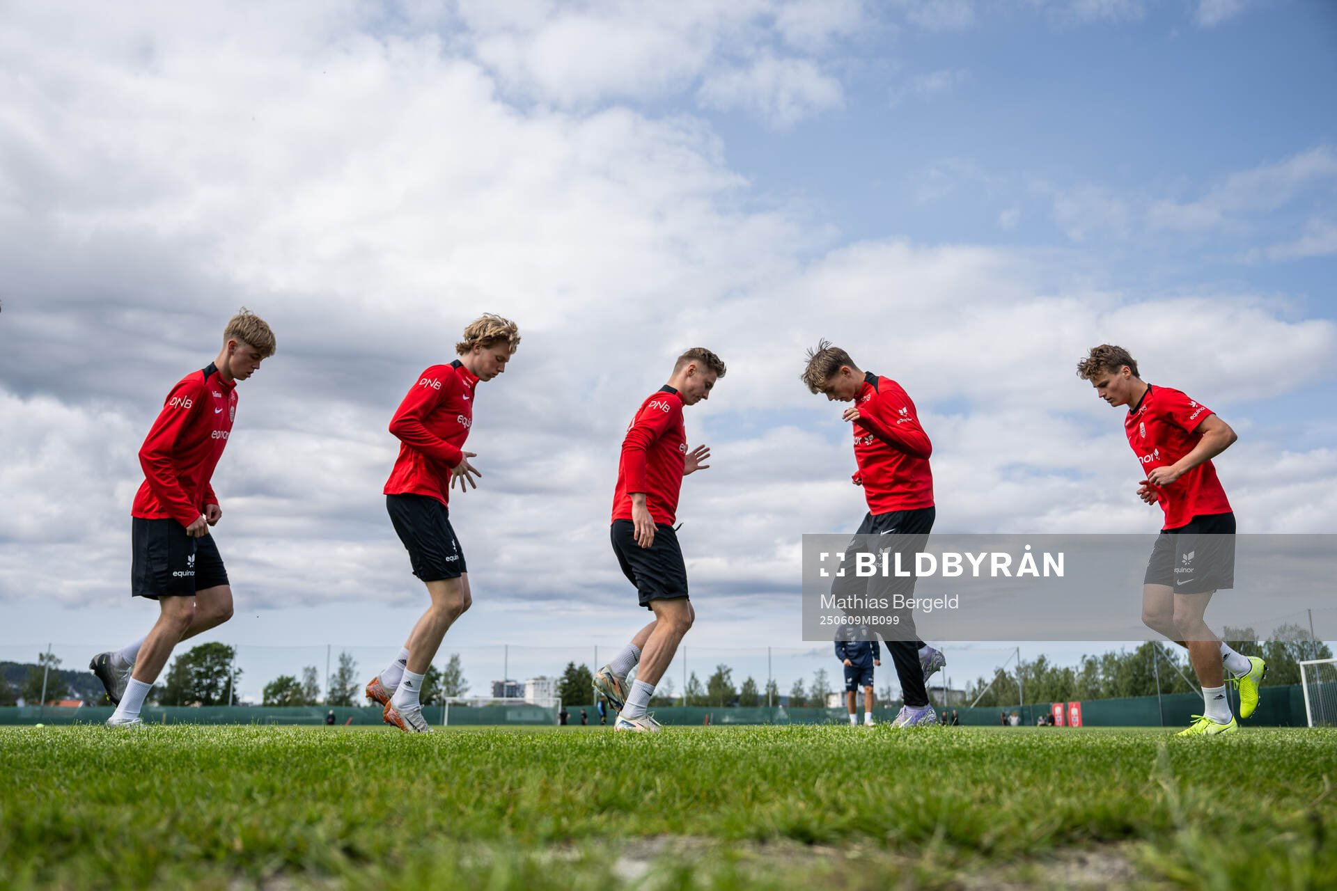 Players of the Norwegian under-19 national football team