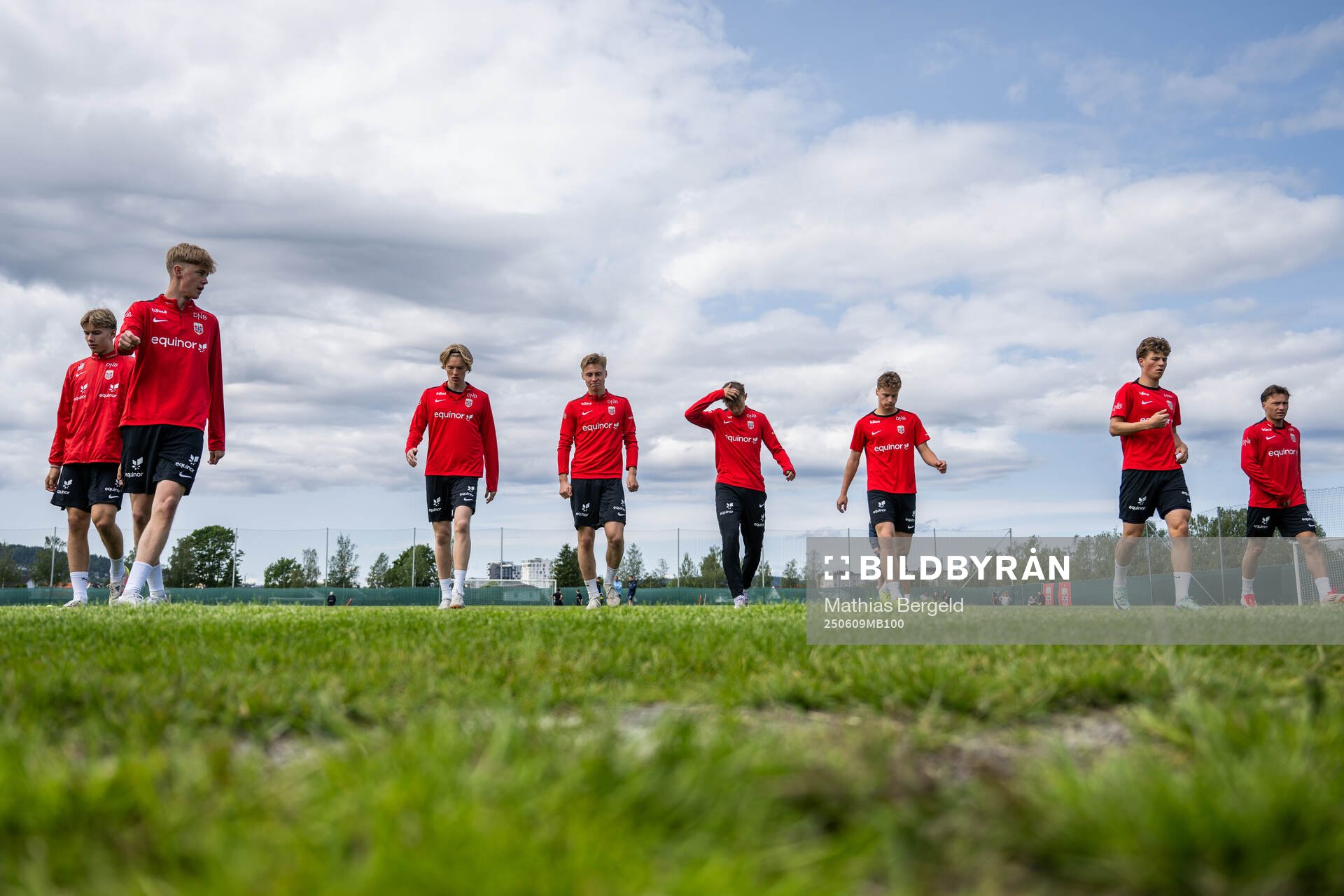 Players of the Norwegian under-19 national football team