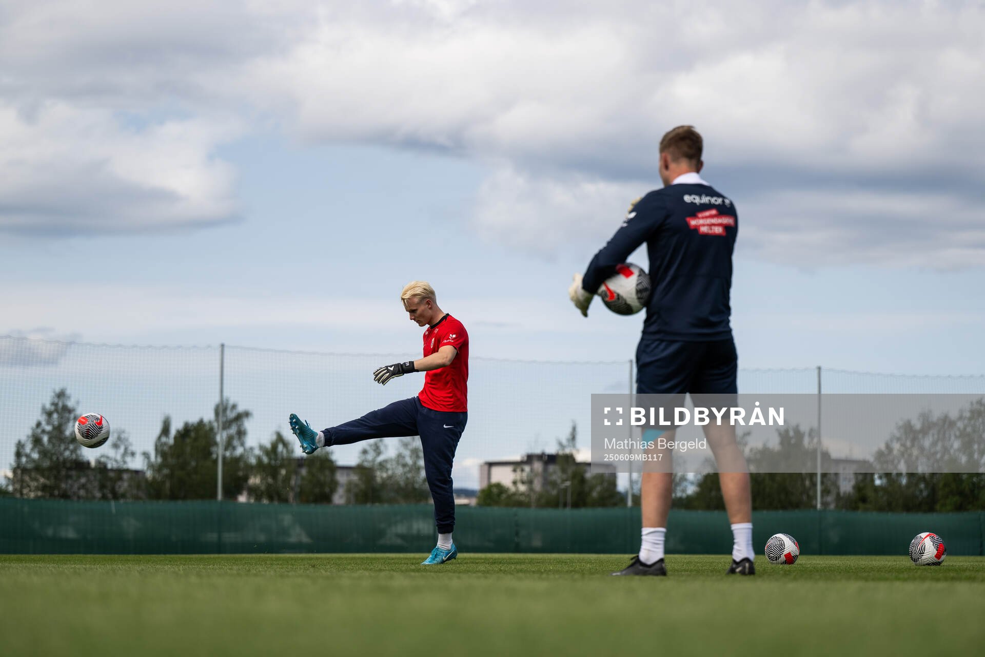 Goalkeeper Magnus Stær-Jensen of the Norwegian under-19