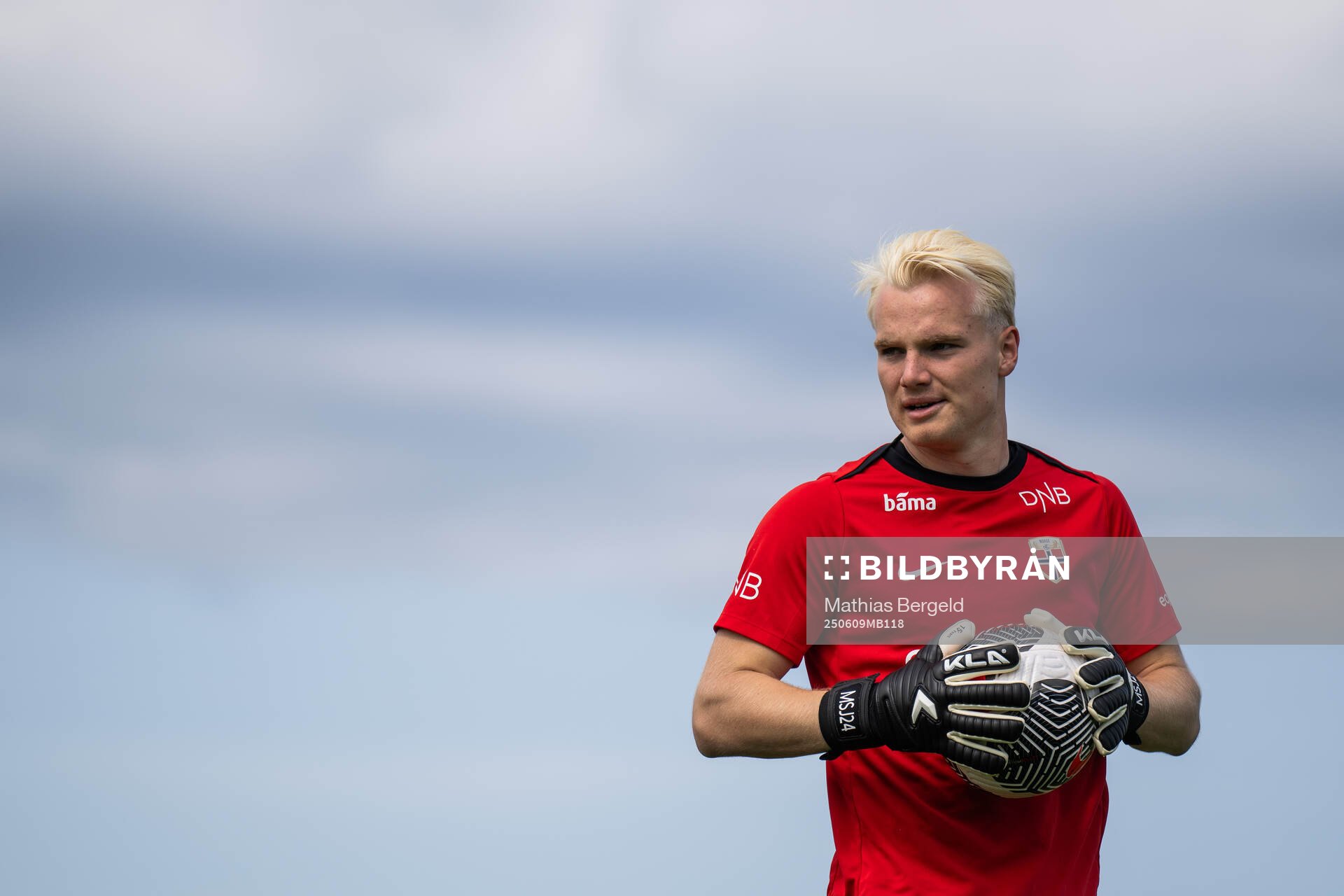 Goalkeeper Magnus Stær-Jensen of the Norwegian under-19