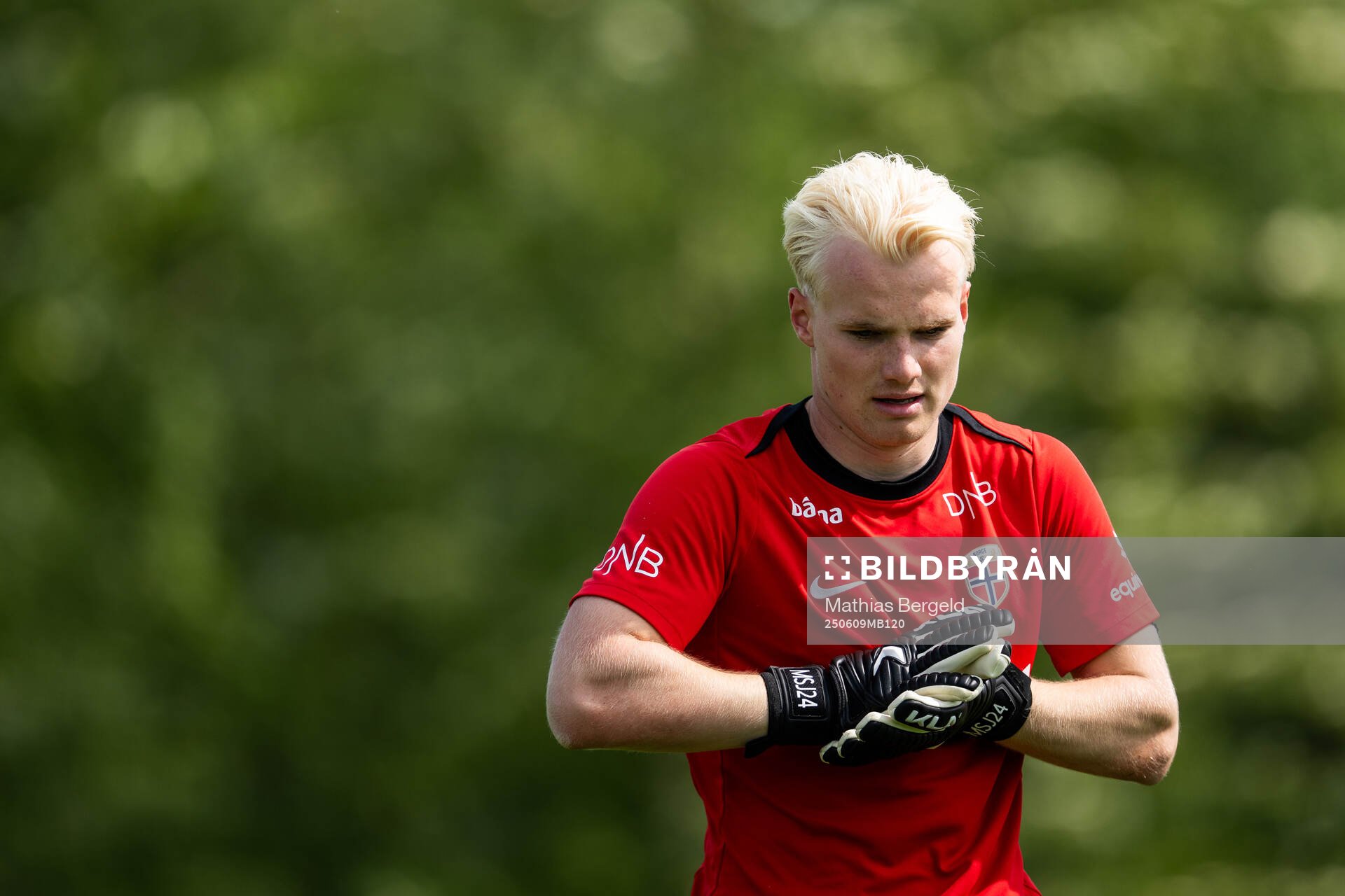 Goalkeeper Magnus Stær-Jensen of the Norwegian under-19