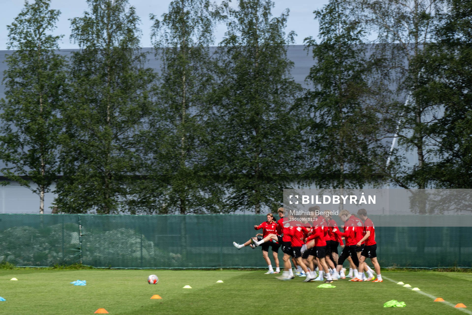 Players of the Norwegian under-19 national football team