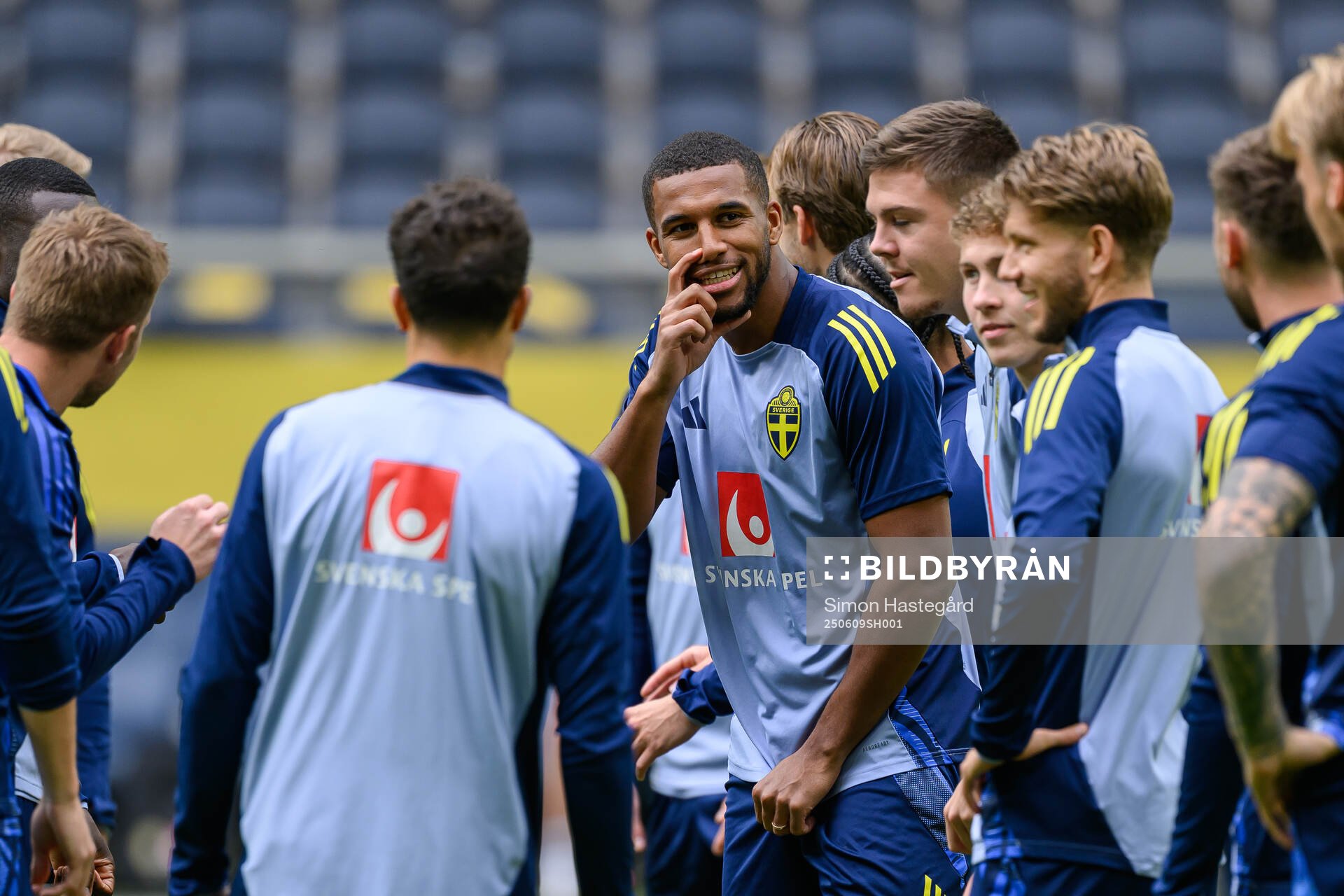 Isak Hien of the Swedish men's national football team