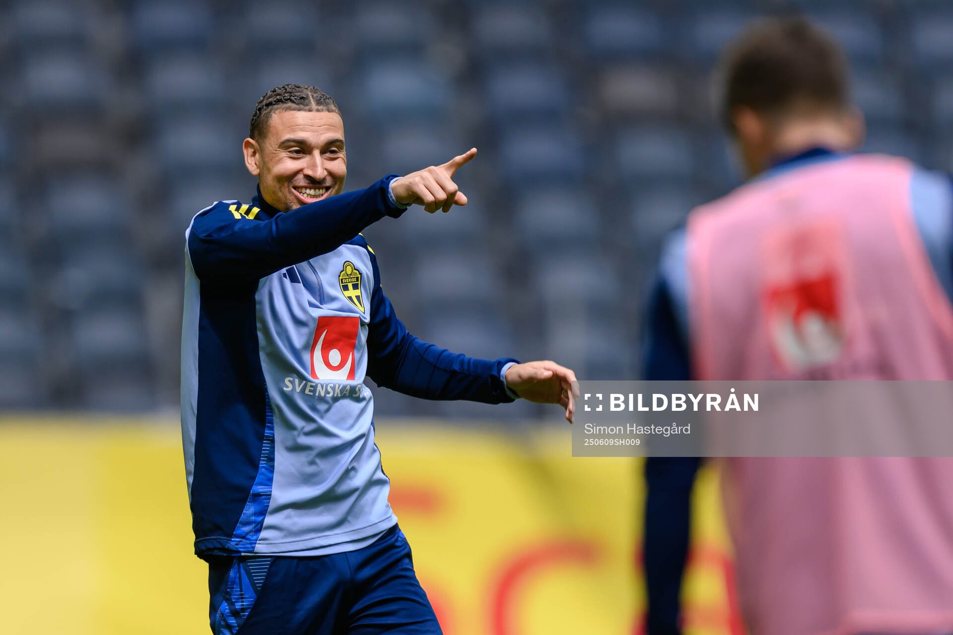 Jordan Larsson of the Swedish men's national football team