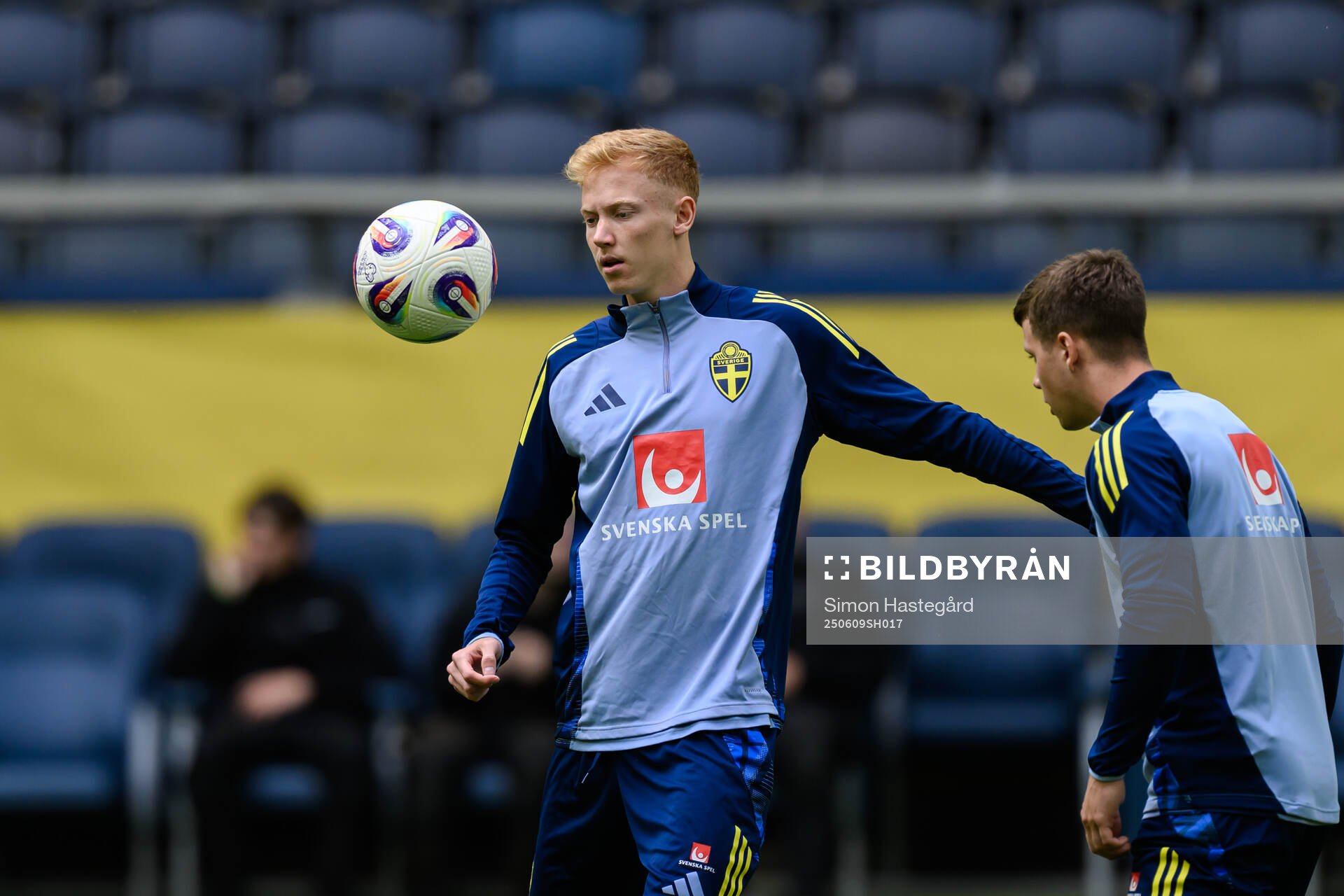 Hugo Larsson of the Swedish men's national football team