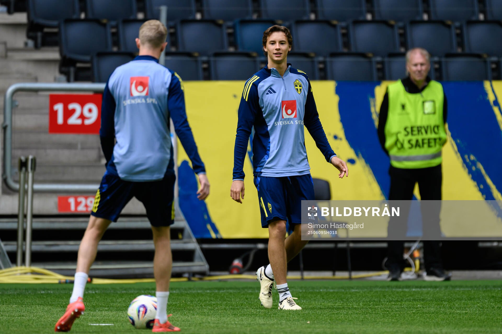 John Mellberg of the Swedish men's national football team