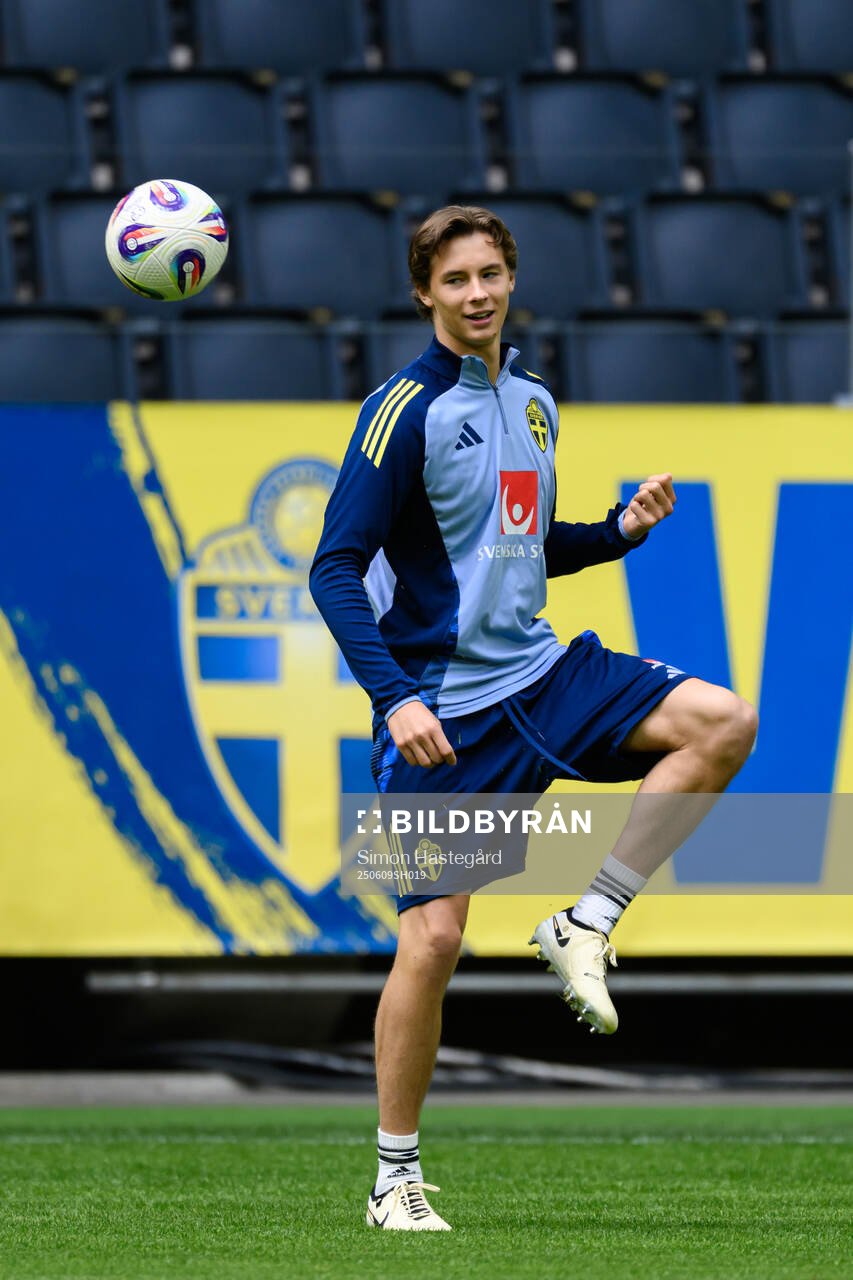 John Mellberg of the Swedish men's national football team