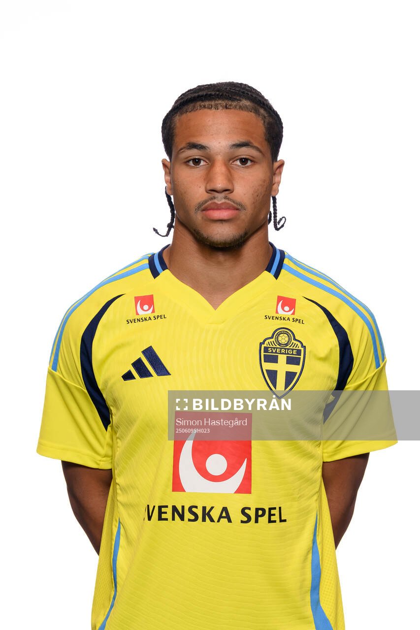 Momodou Sonko of the Swedish men's national football team