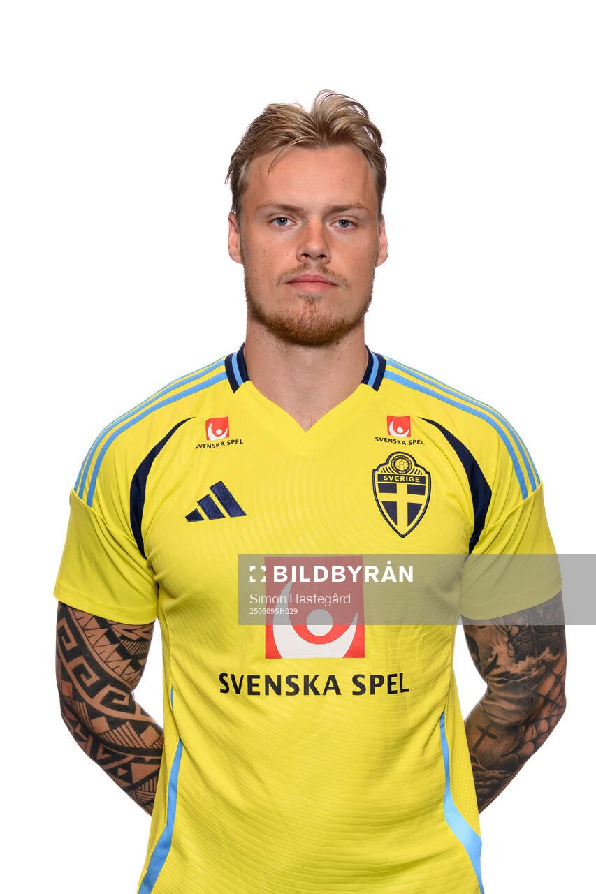 Victor Eriksson of the Swedish men's national football team