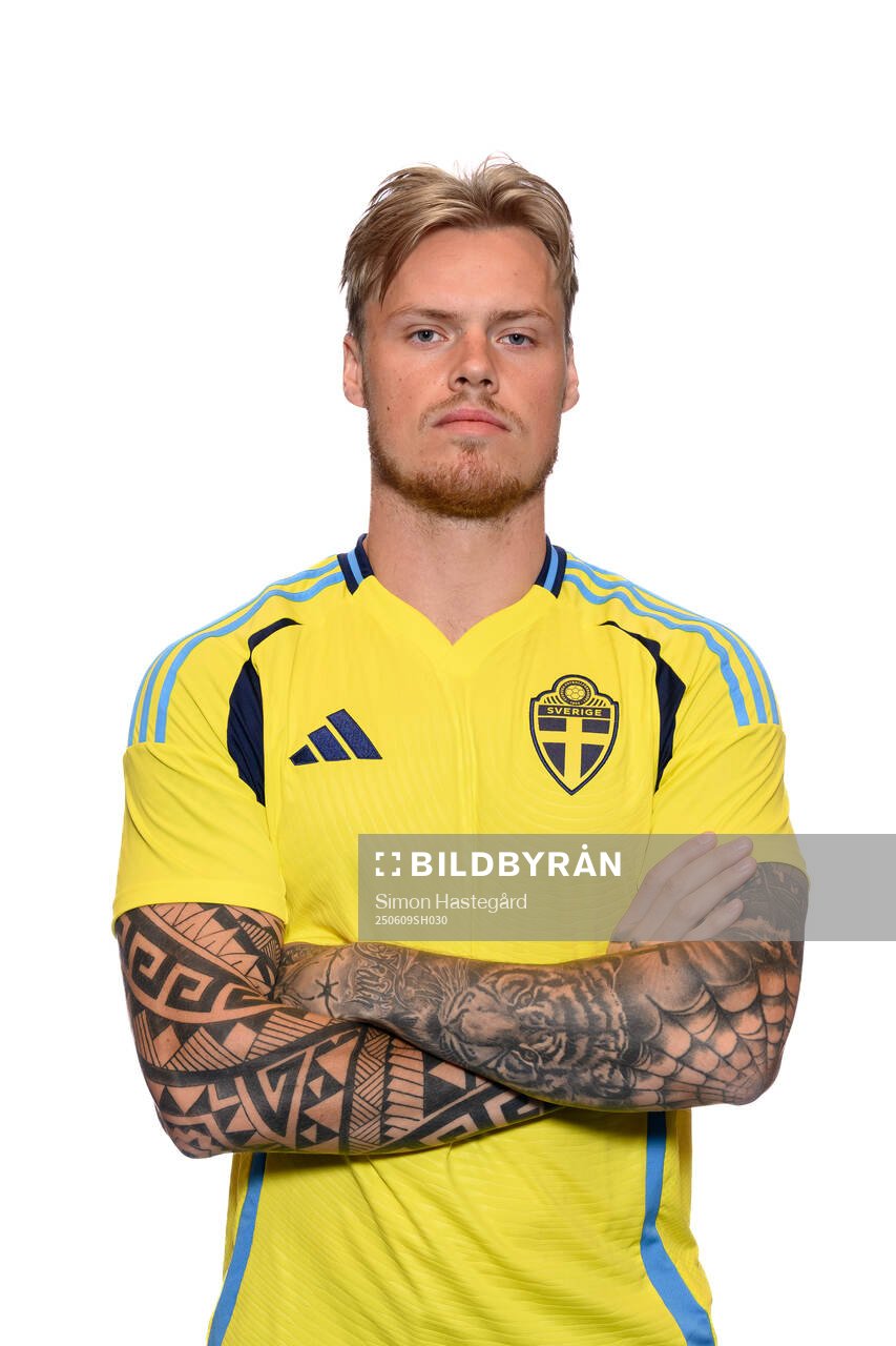 Victor Eriksson of the Swedish men's national football team