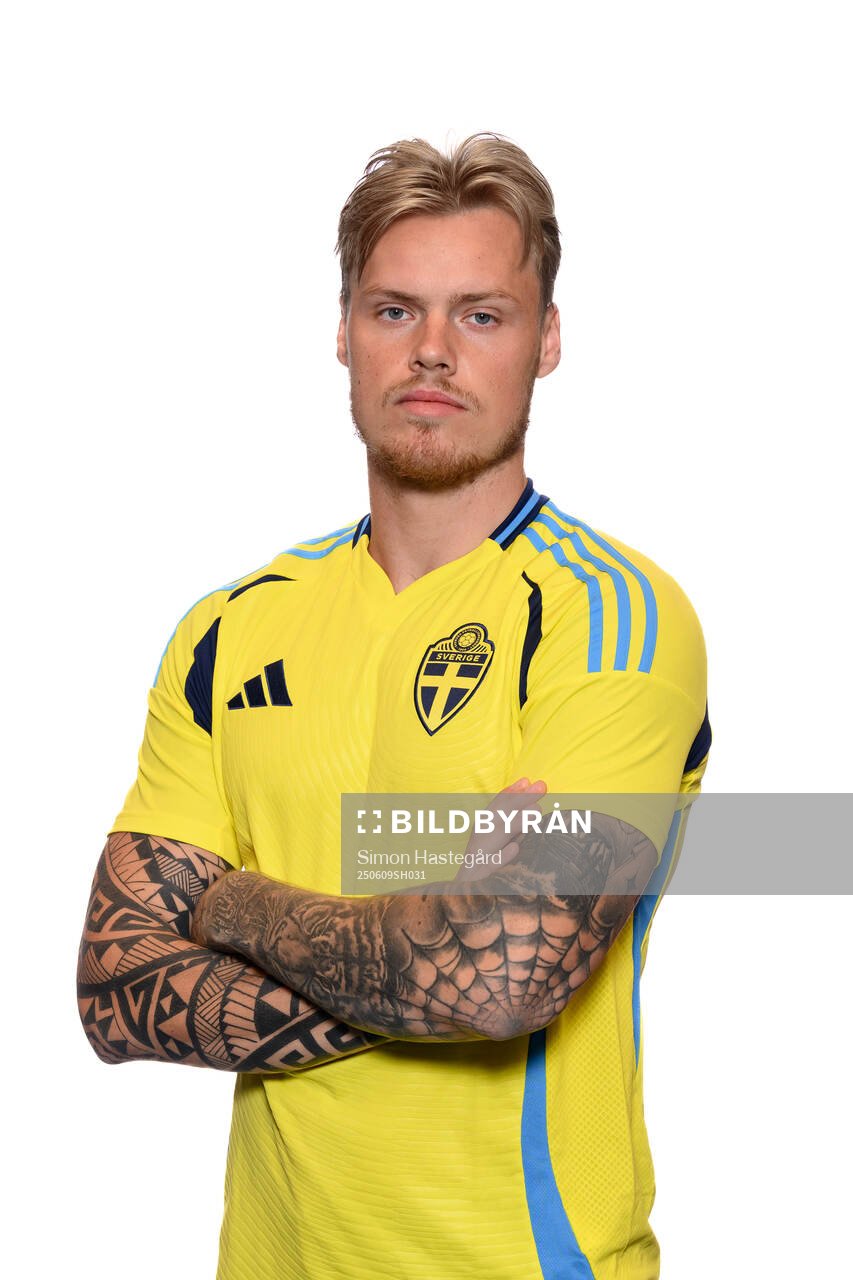 Victor Eriksson of the Swedish men's national football team