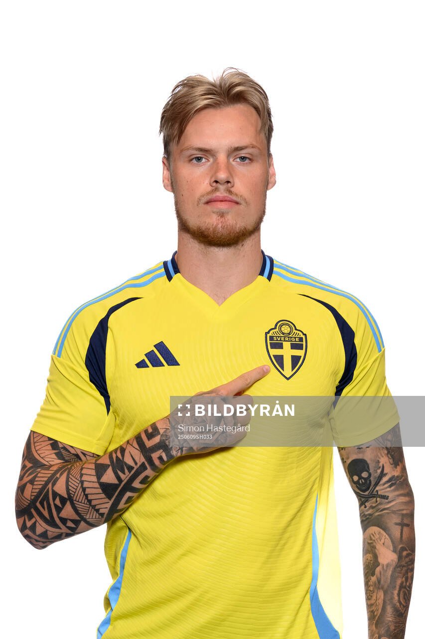 Victor Eriksson of the Swedish men's national football team