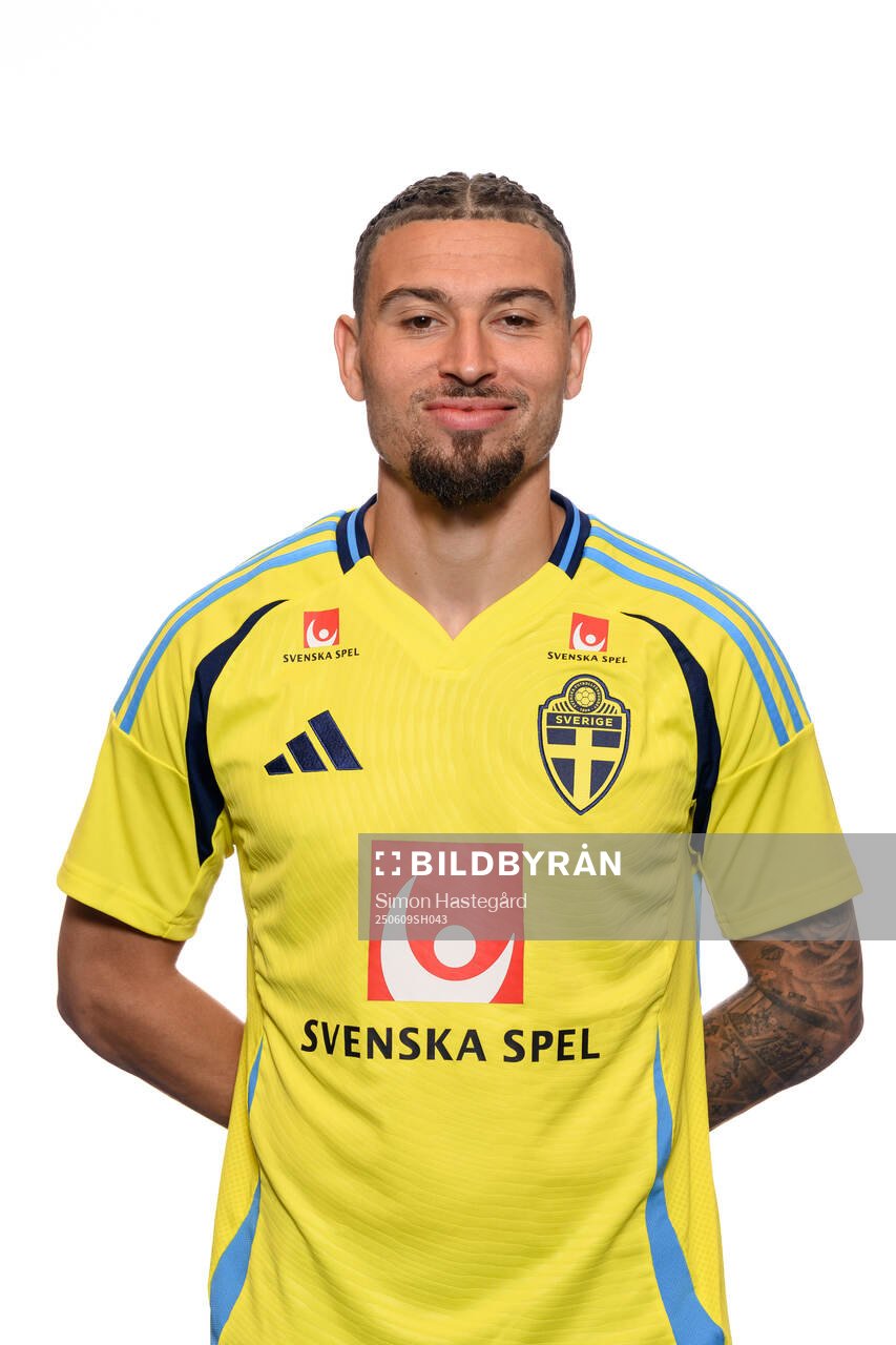Jordan Larsson of the Swedish men's national football team