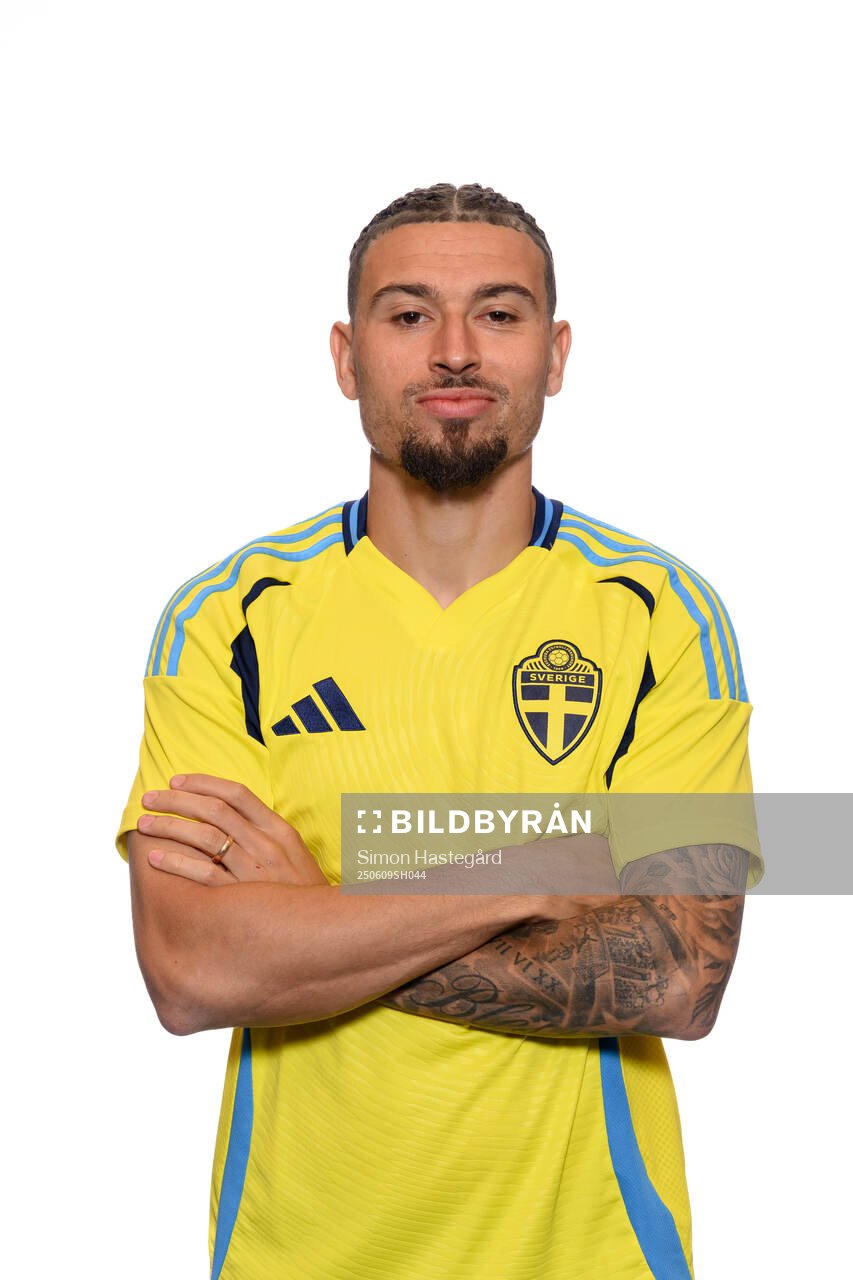 Jordan Larsson of the Swedish men's national football team
