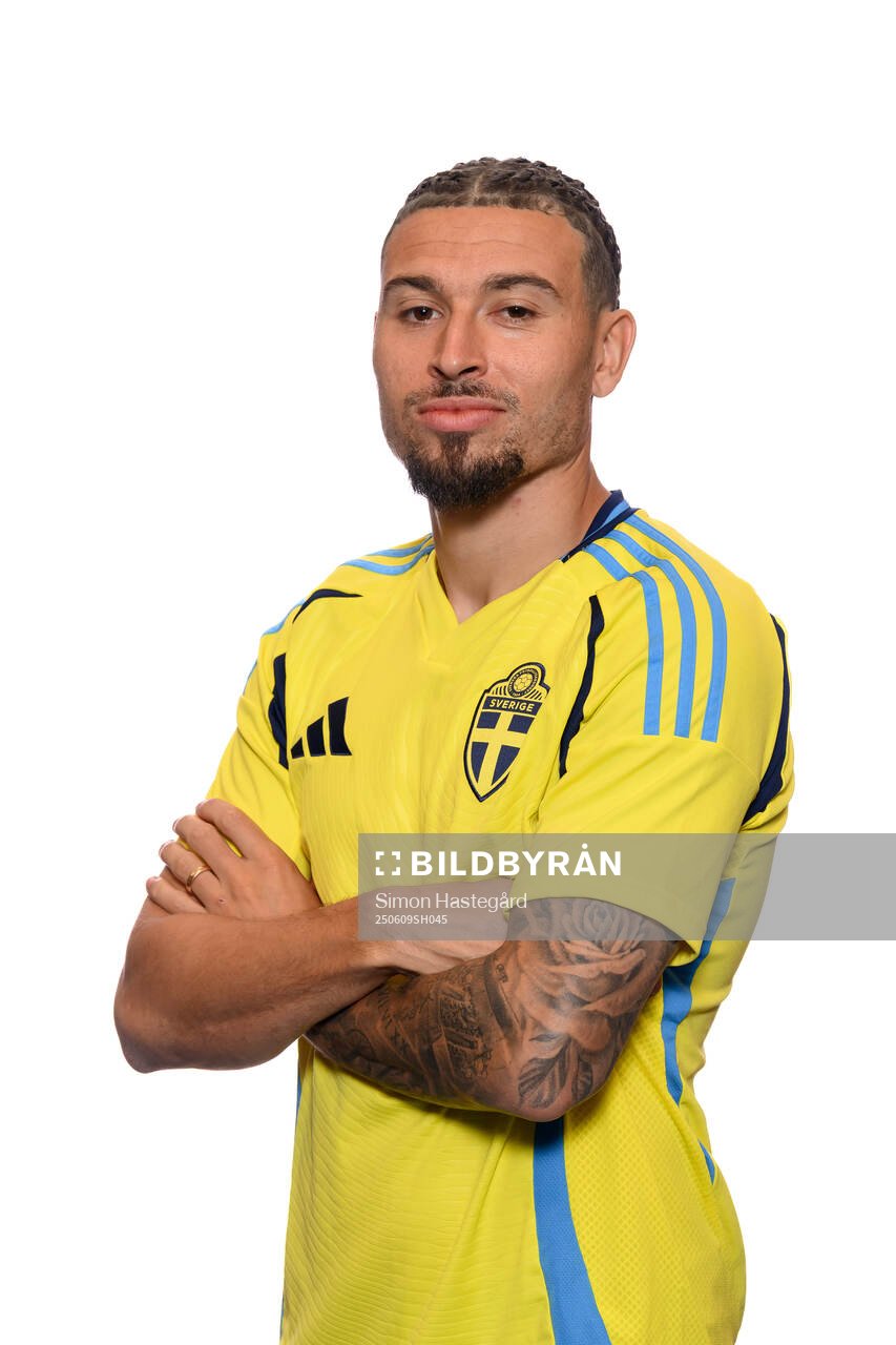 Jordan Larsson of the Swedish men's national football team