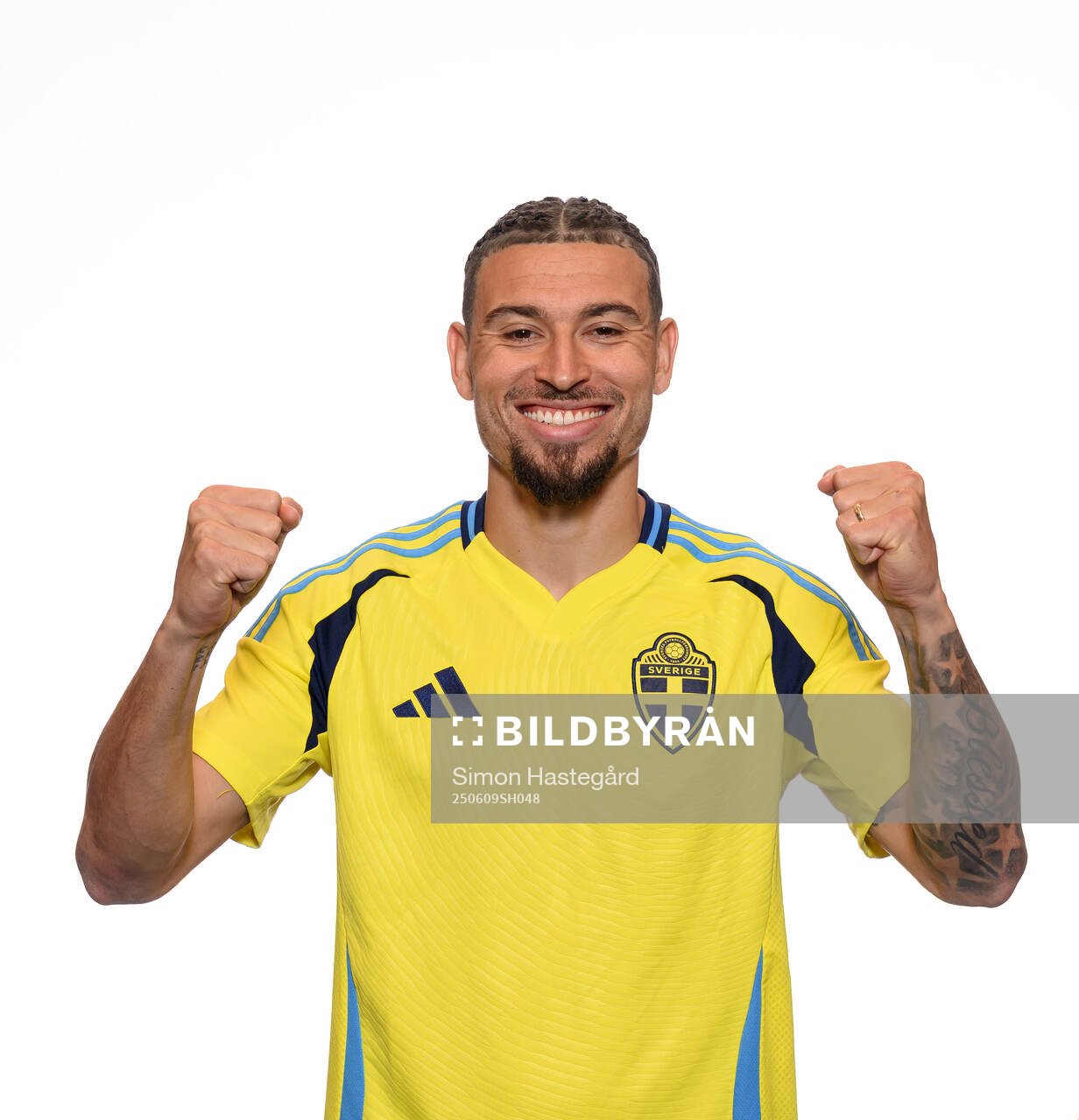 Jordan Larsson of the Swedish men's national football team