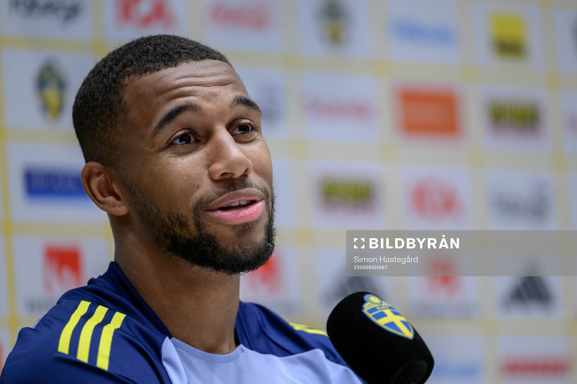 Isak Hien of the Swedish men's national football team