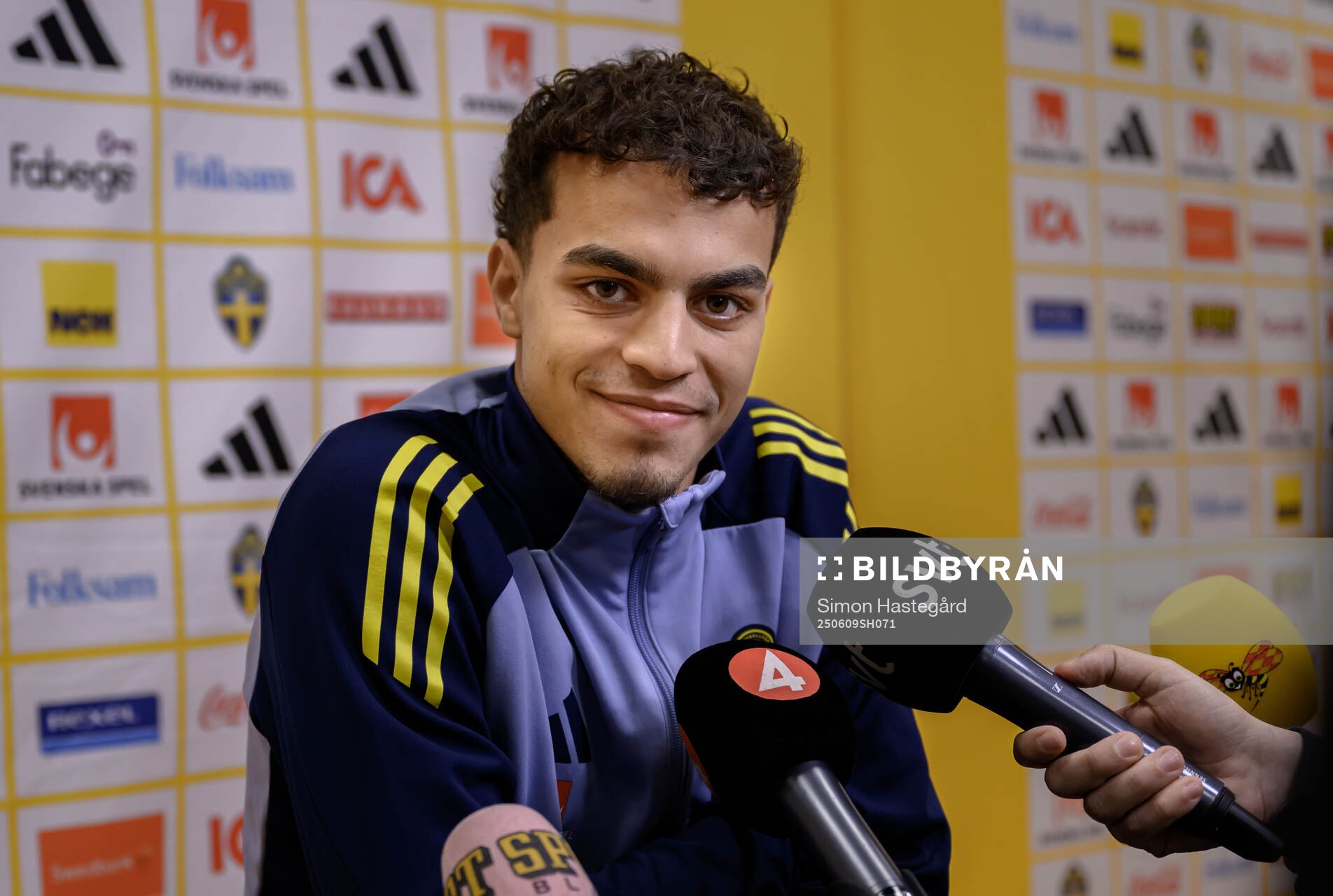 Yasin Ayari of the Swedish men's national football team