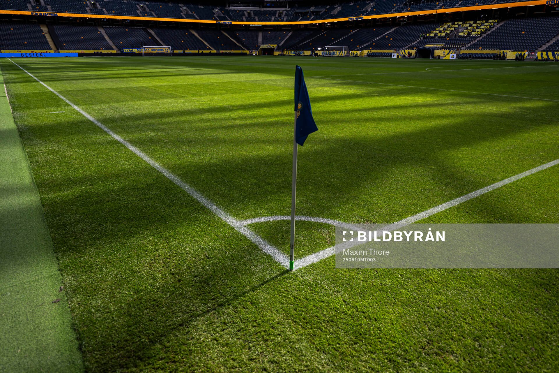 Interior view over the pitch at Strawberry Arena
