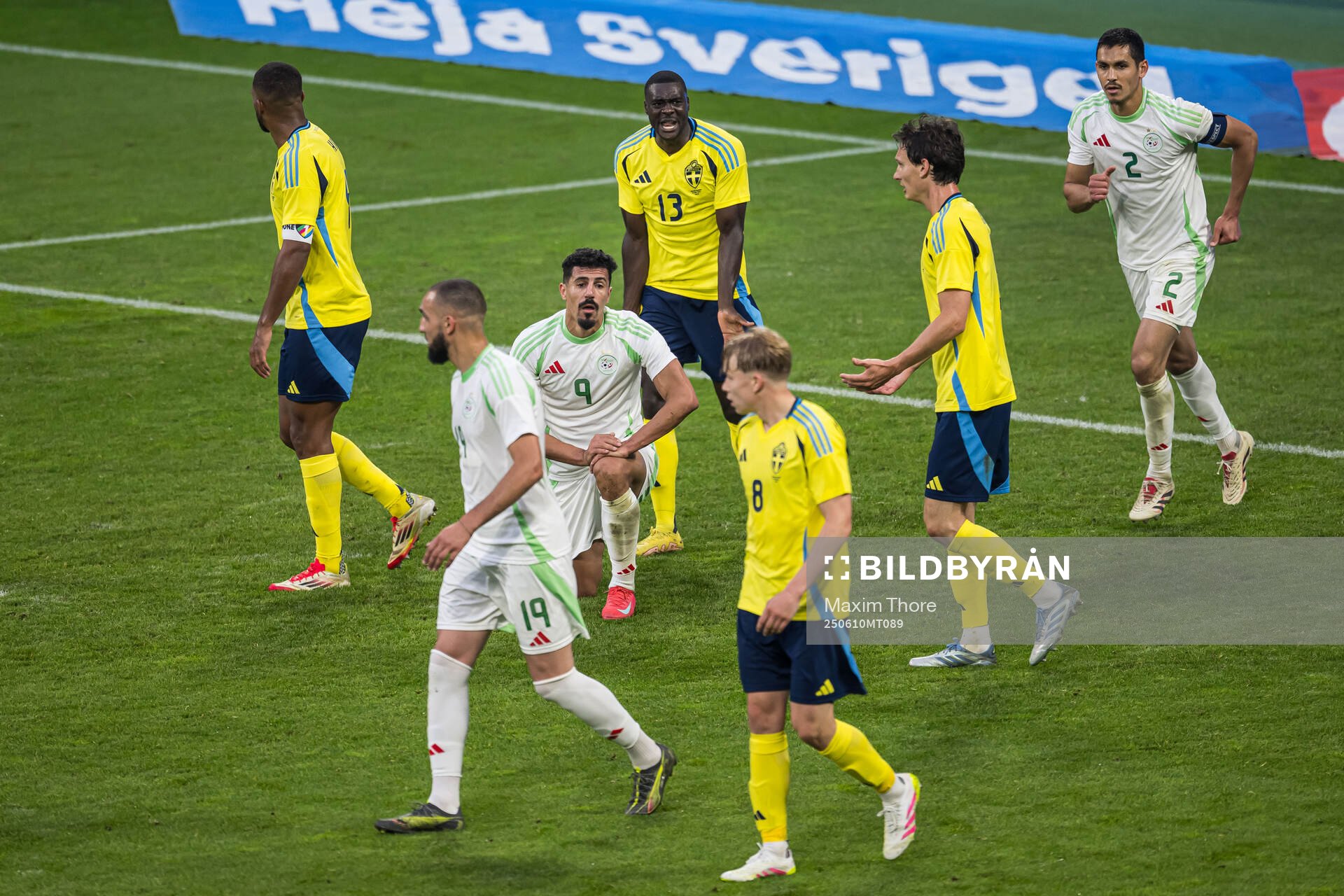 Ken Sema of Sweden reacts