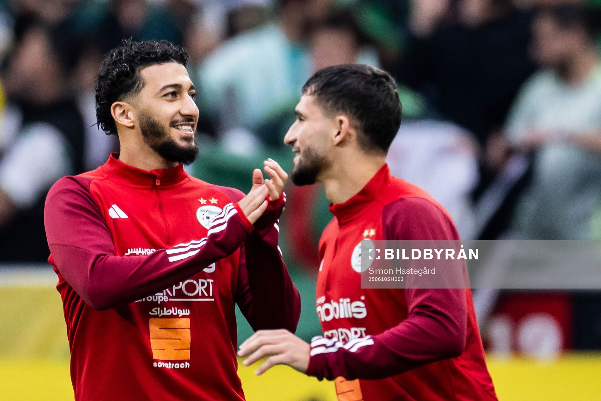 Said Benrahma and Houssem Aouar of Algeria
