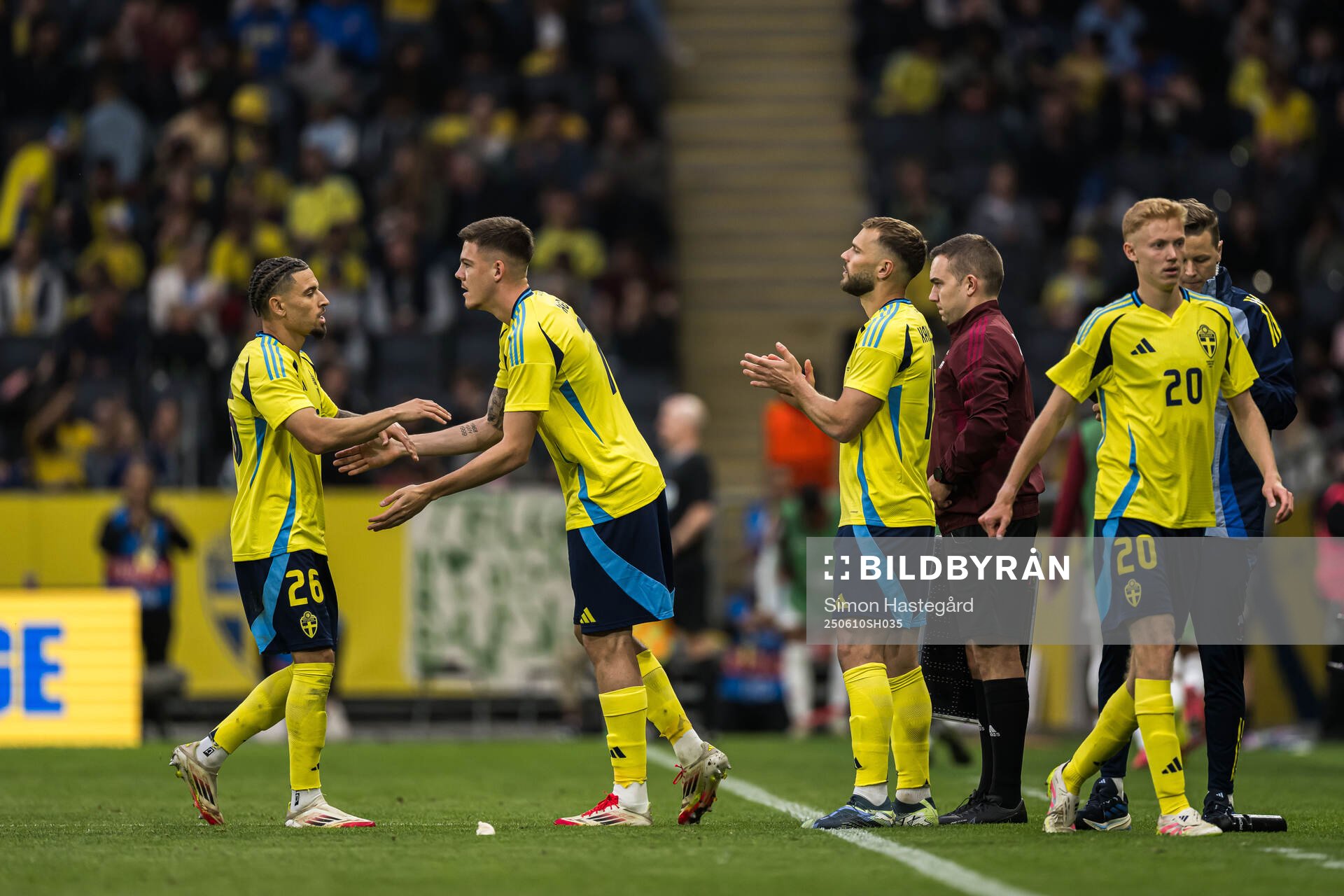 Jordan Larsson, Emil Holm, Jesper Karlström, and Hugo