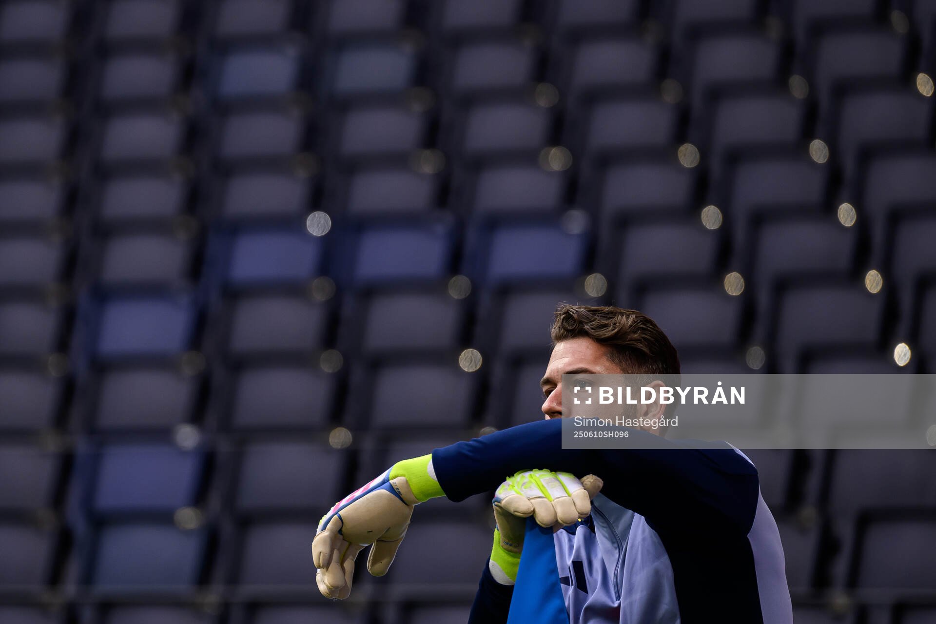 Goalkeeper Kristoffer Nordfeldt of Sweden