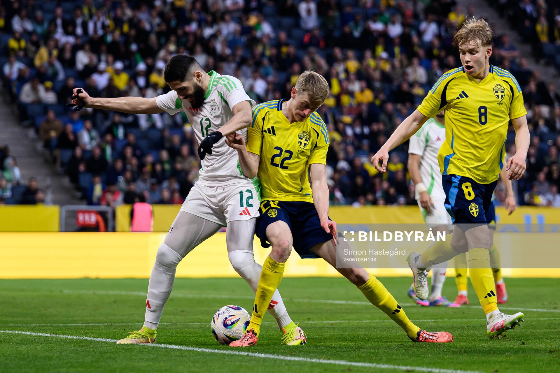 Yassine Benzia of Algeria and Alexander Bernhardsson of