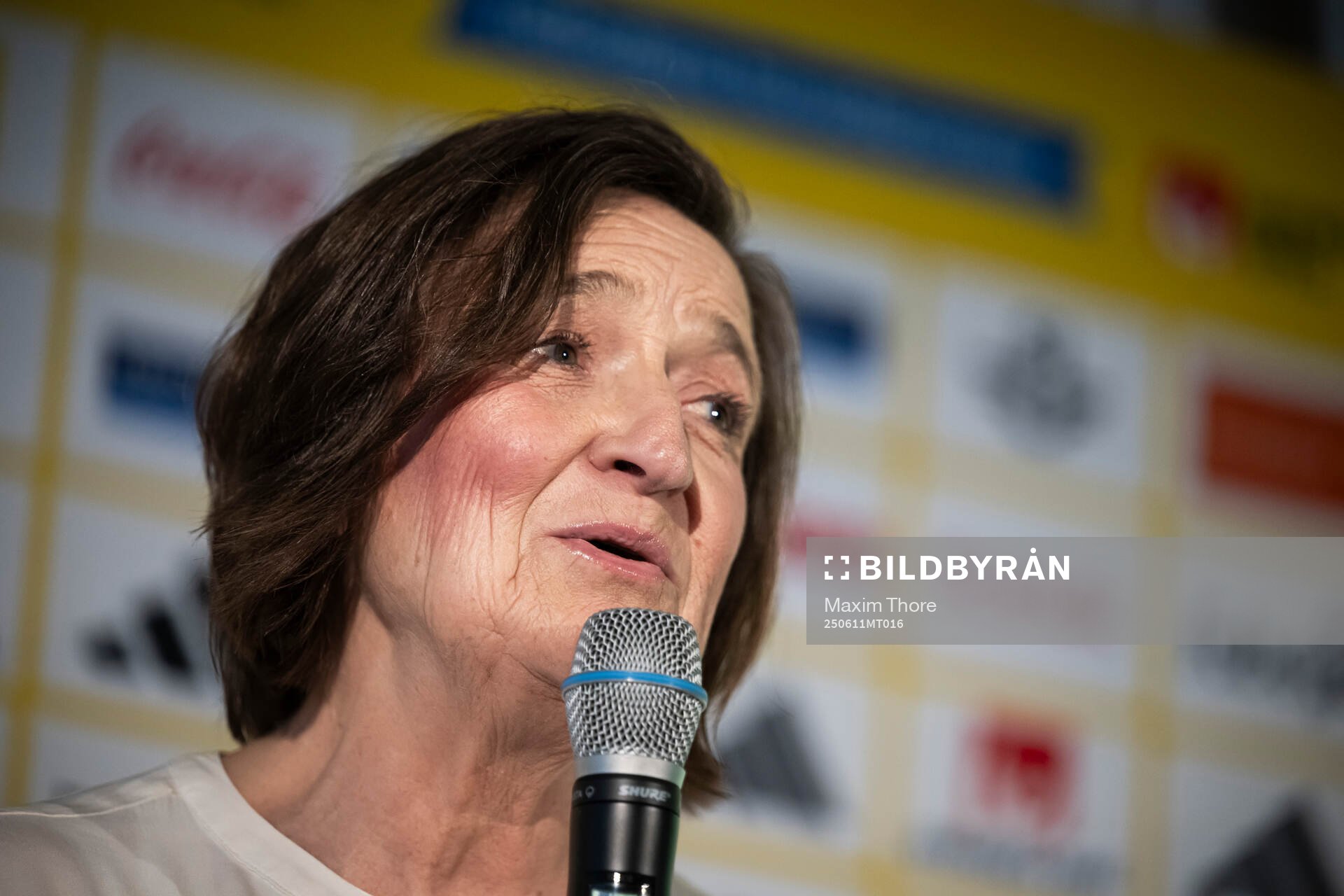 Monica Lingegård, CEO of SJ, at a press conference