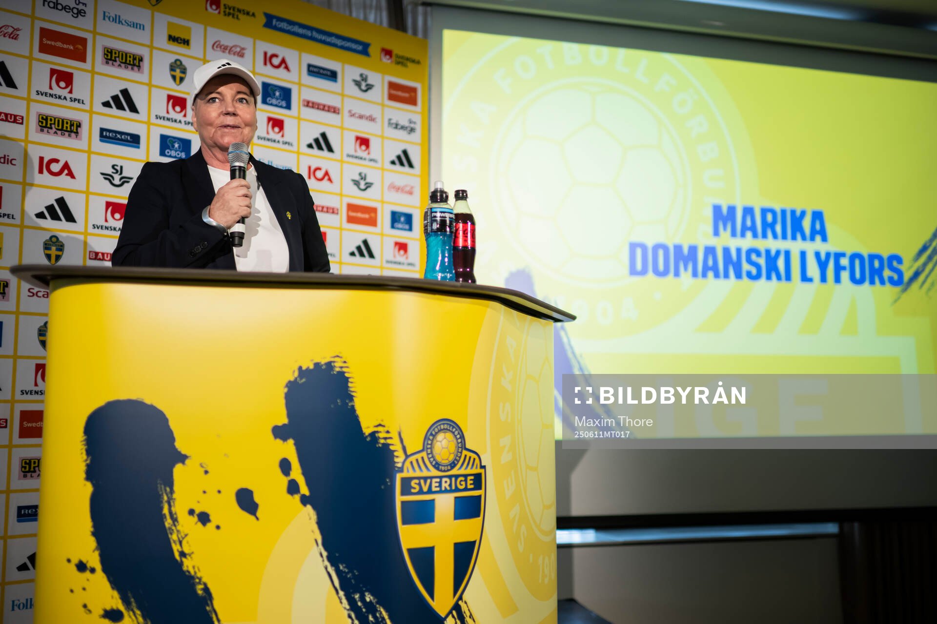 Team manager Marika Domanski Lyfors of the Swedish women's