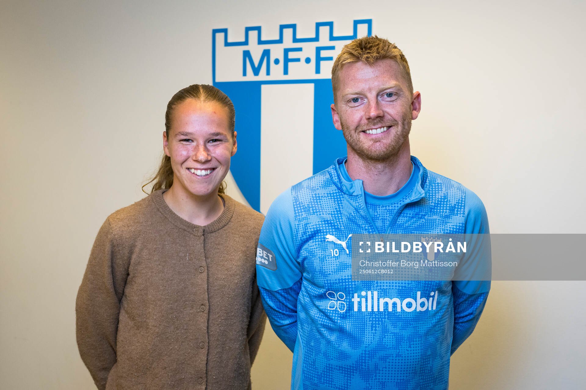 Malmö FFs Karoline Olesen och Anders Christiansen