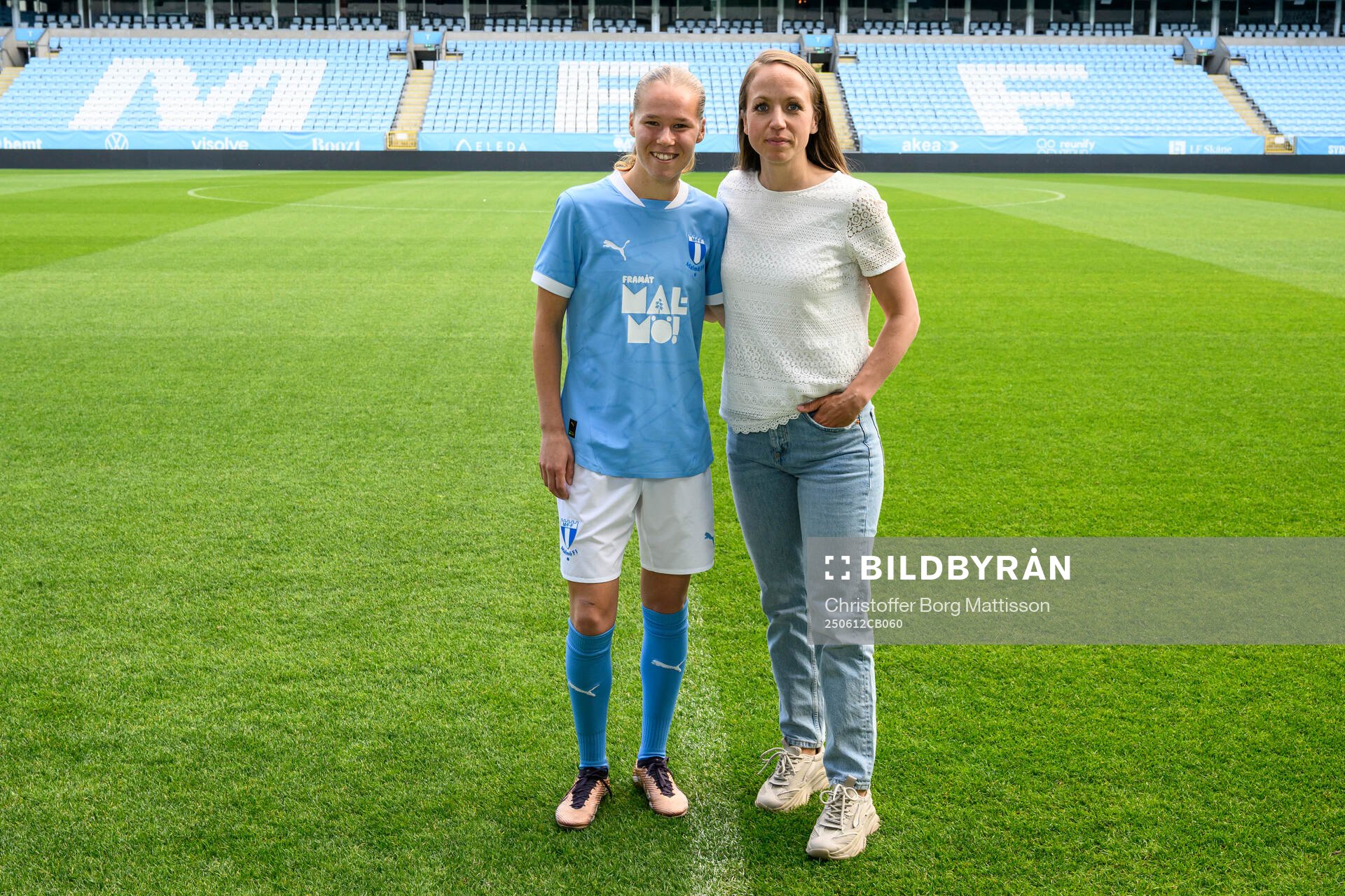 Agent Malin Levenstad när Malmö FF presenterar Karoline