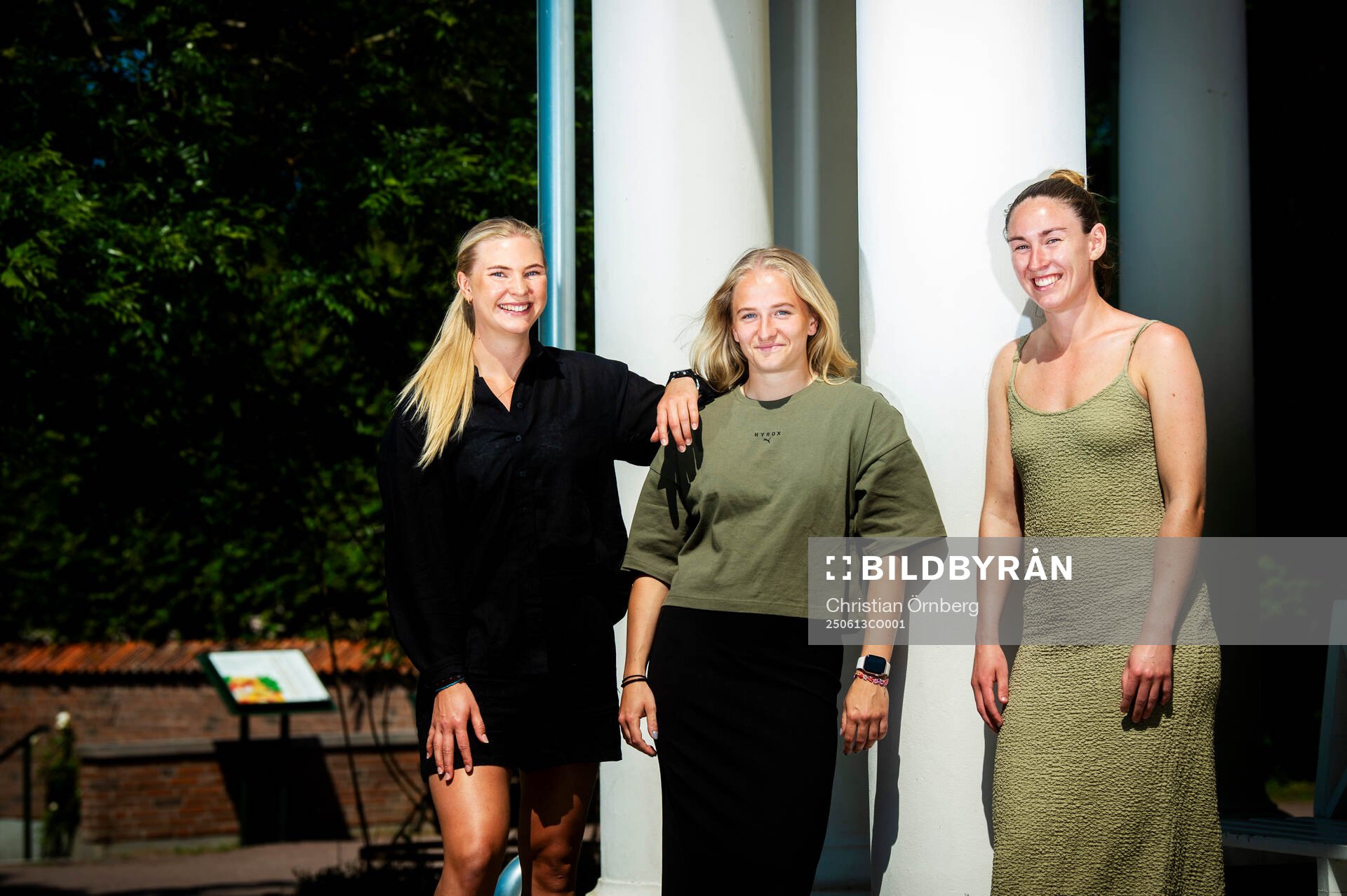 Malmö FFs Ellen Löfqvist, Tuva Skoog och Moa Öhman